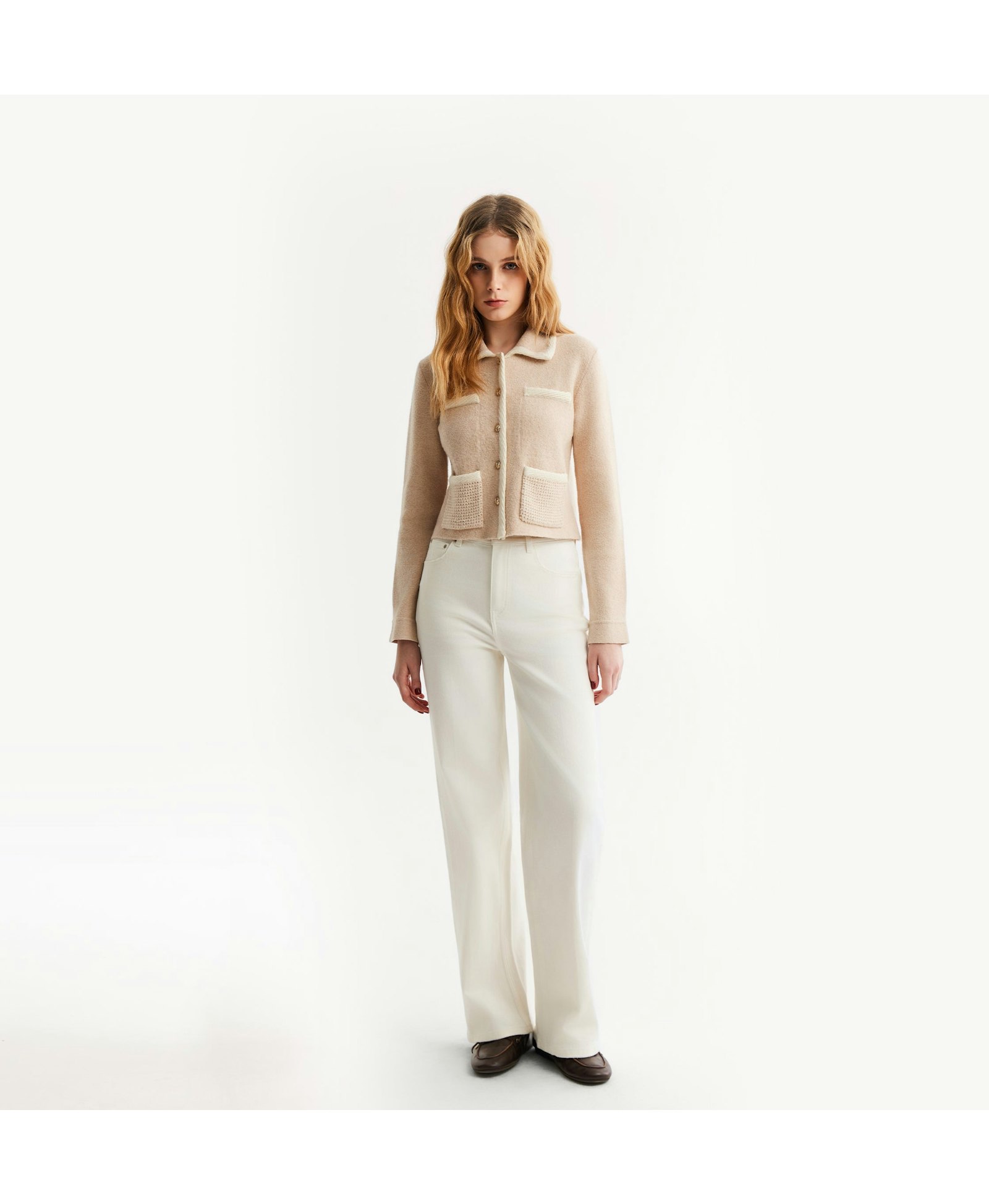 BOUCLÉ LAPEL JACKET made by CRUSH Collection