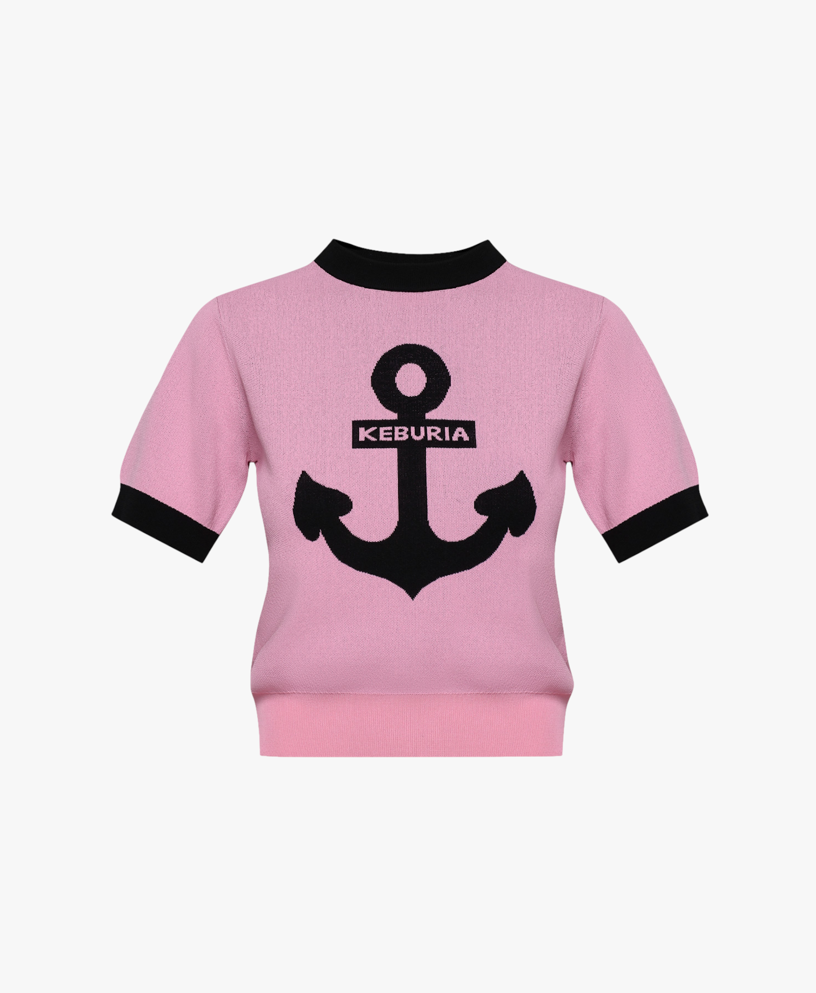 KNIT TOP WITH ANCHOR in Pink made by KEBURIA
