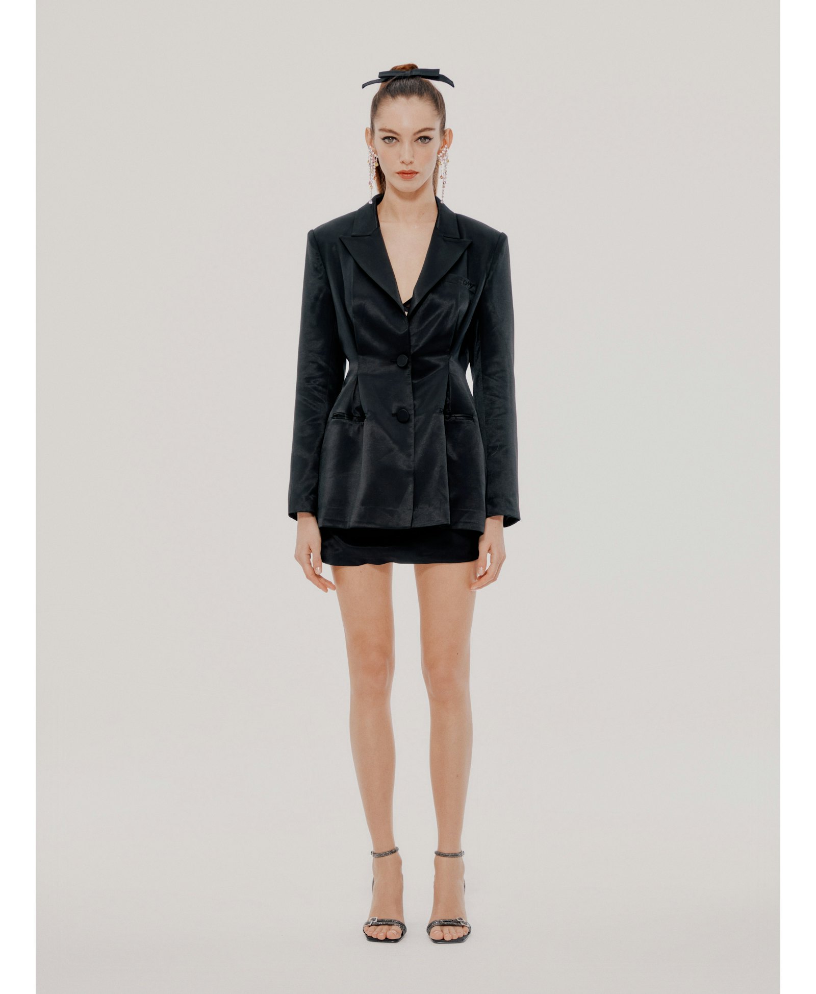 Black Lori Jacket (Final Sale) in Black made by Nana Jacqueline