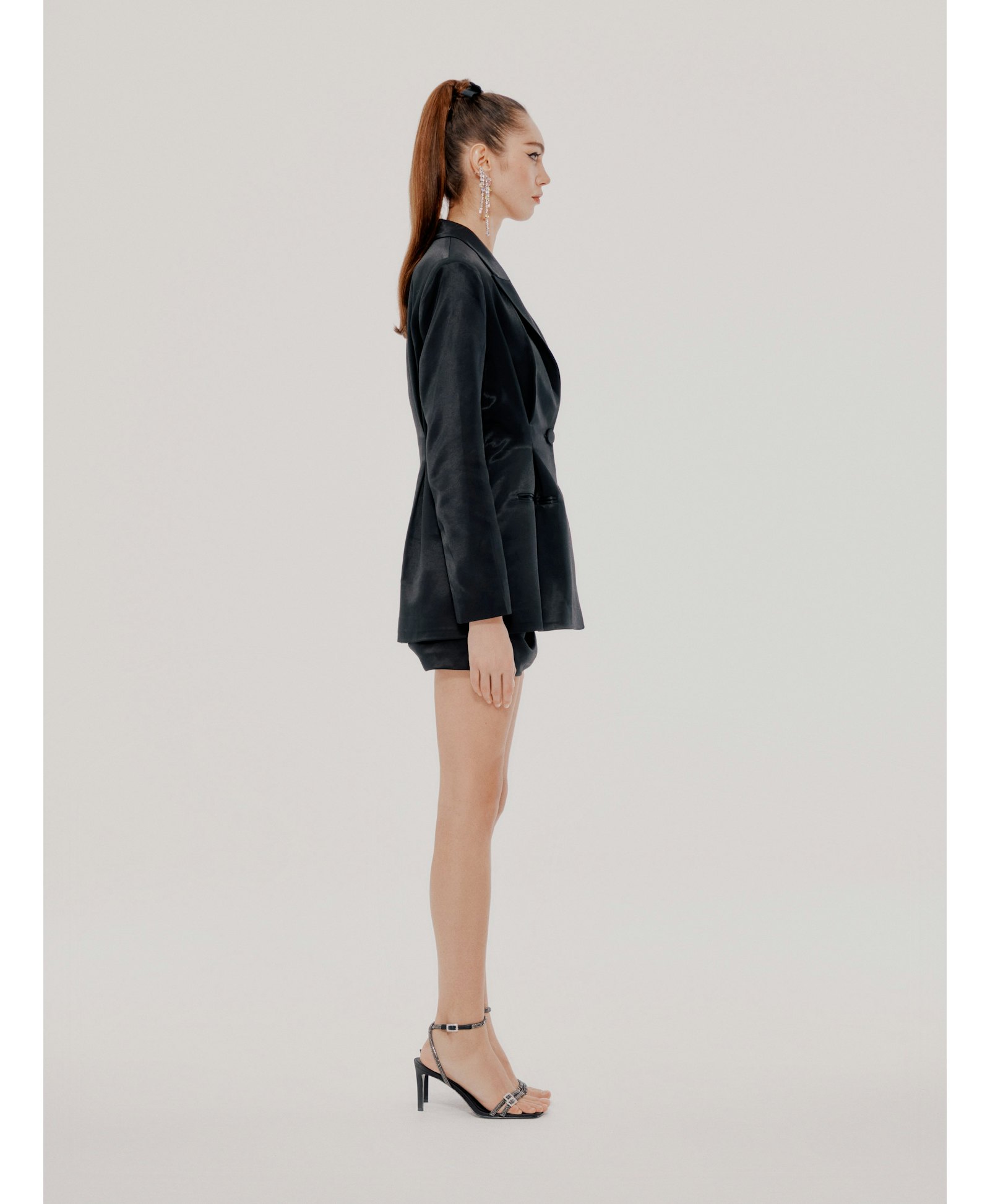 Black Lori Jacket (Final Sale) in Black made by Nana Jacqueline