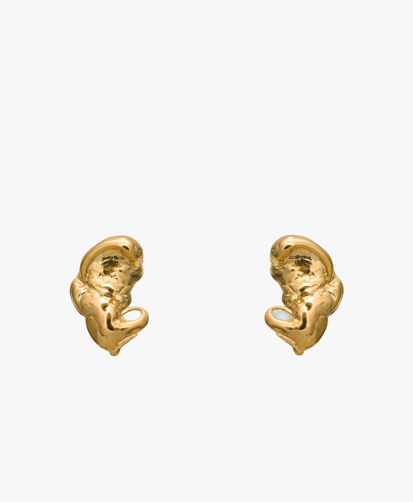 Euphoria Elephant Small Earrings Gold made by Eva Remenyi