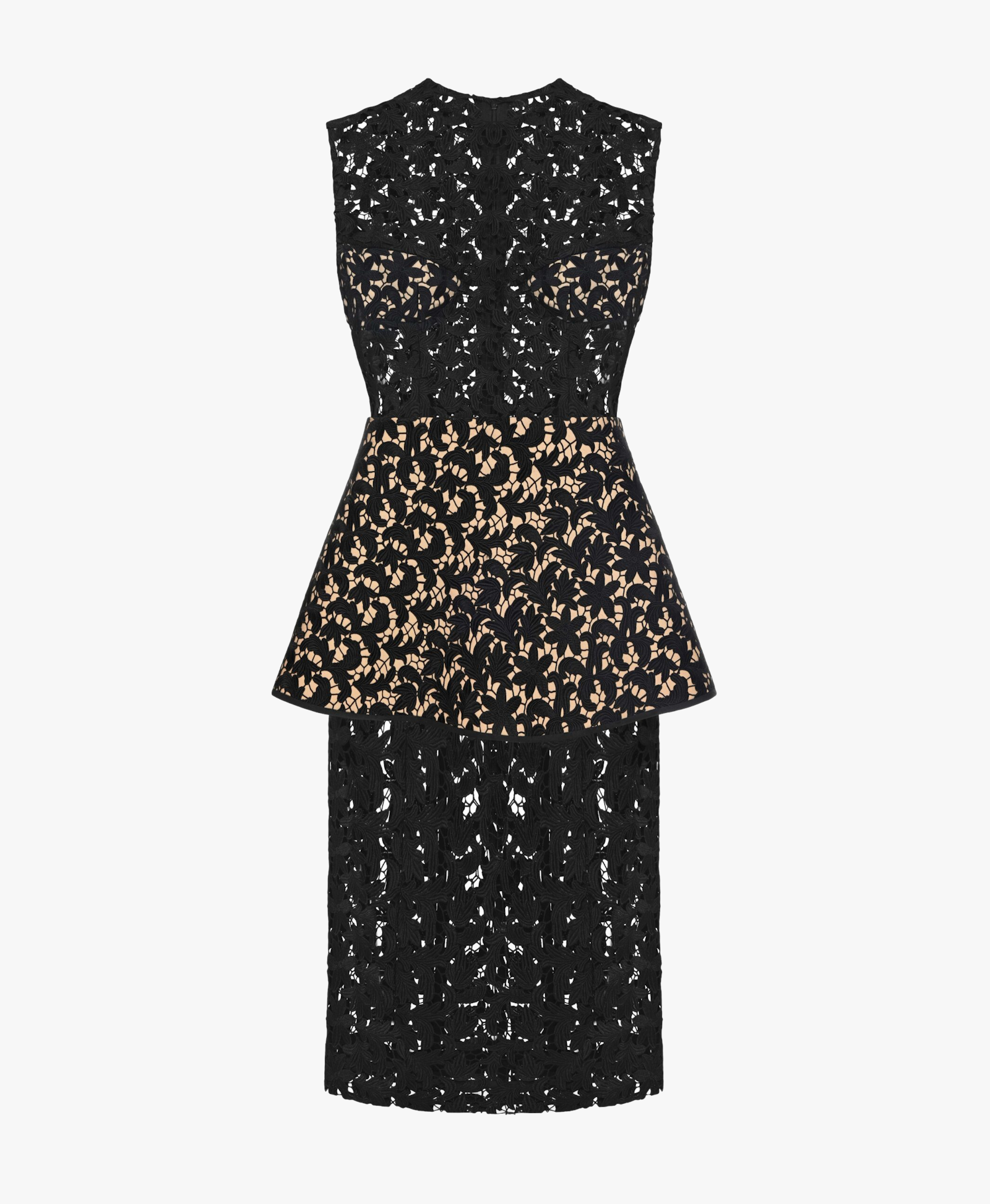 Floral midi dress with overlayer skirt made by Maria Kokhia