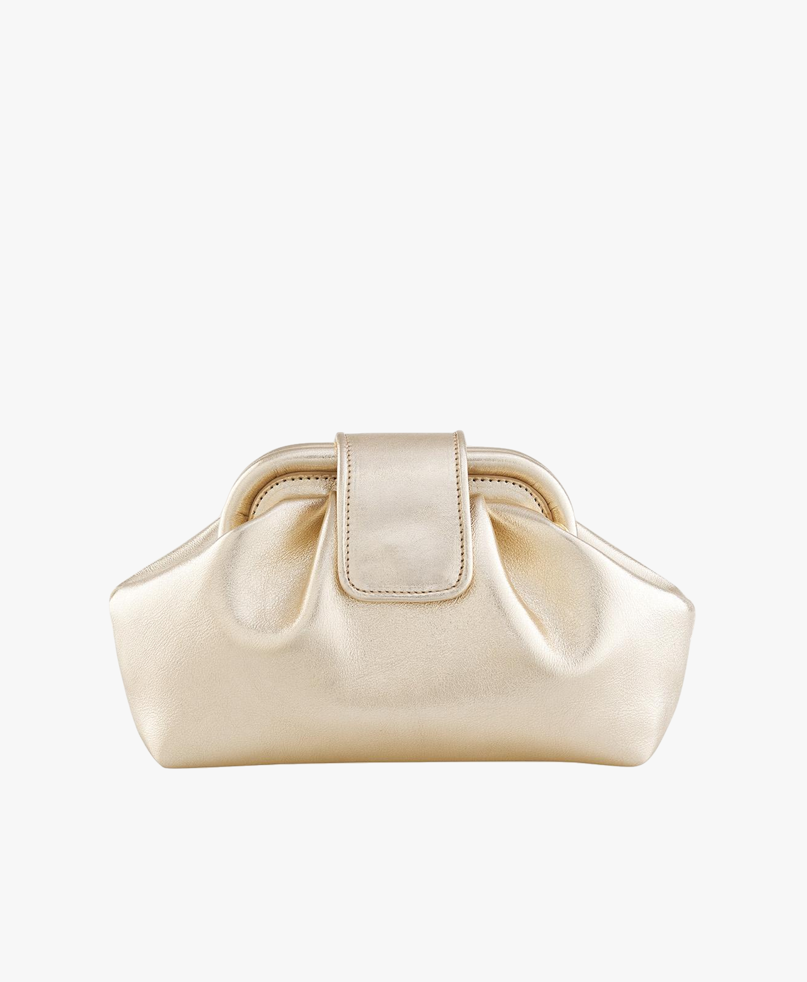 Teresa Mini Metalik Altın in Gold made by Maven Bag