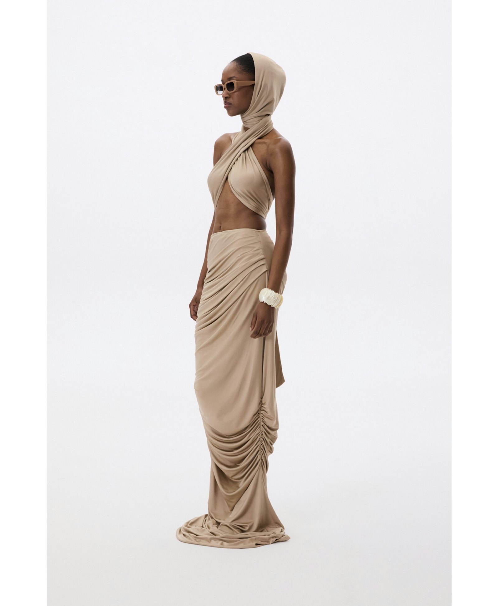 Maxi Crinkled Skirt made by YAVORSKA