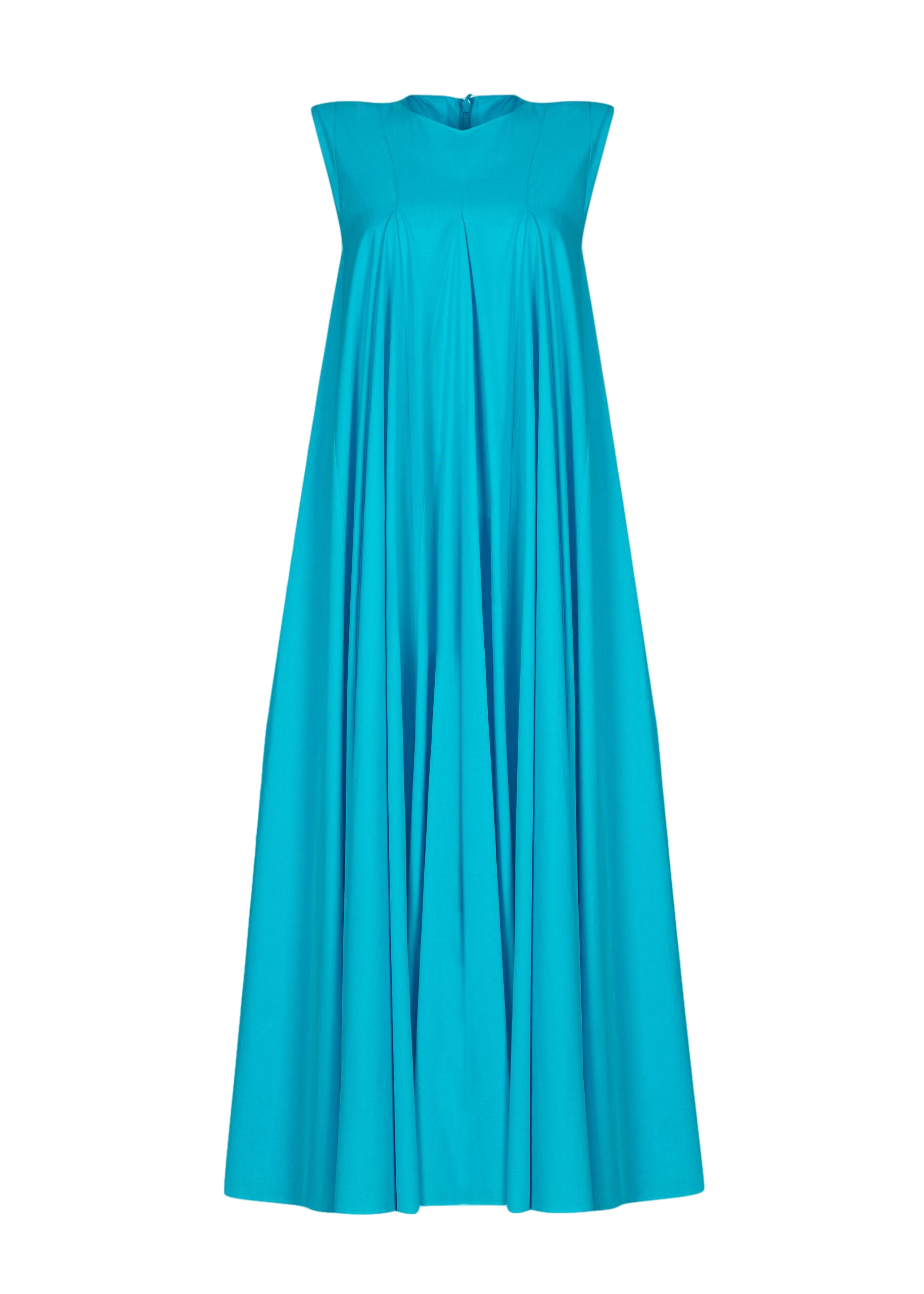 F.ilkk Scuba Blue Voluminous Dress