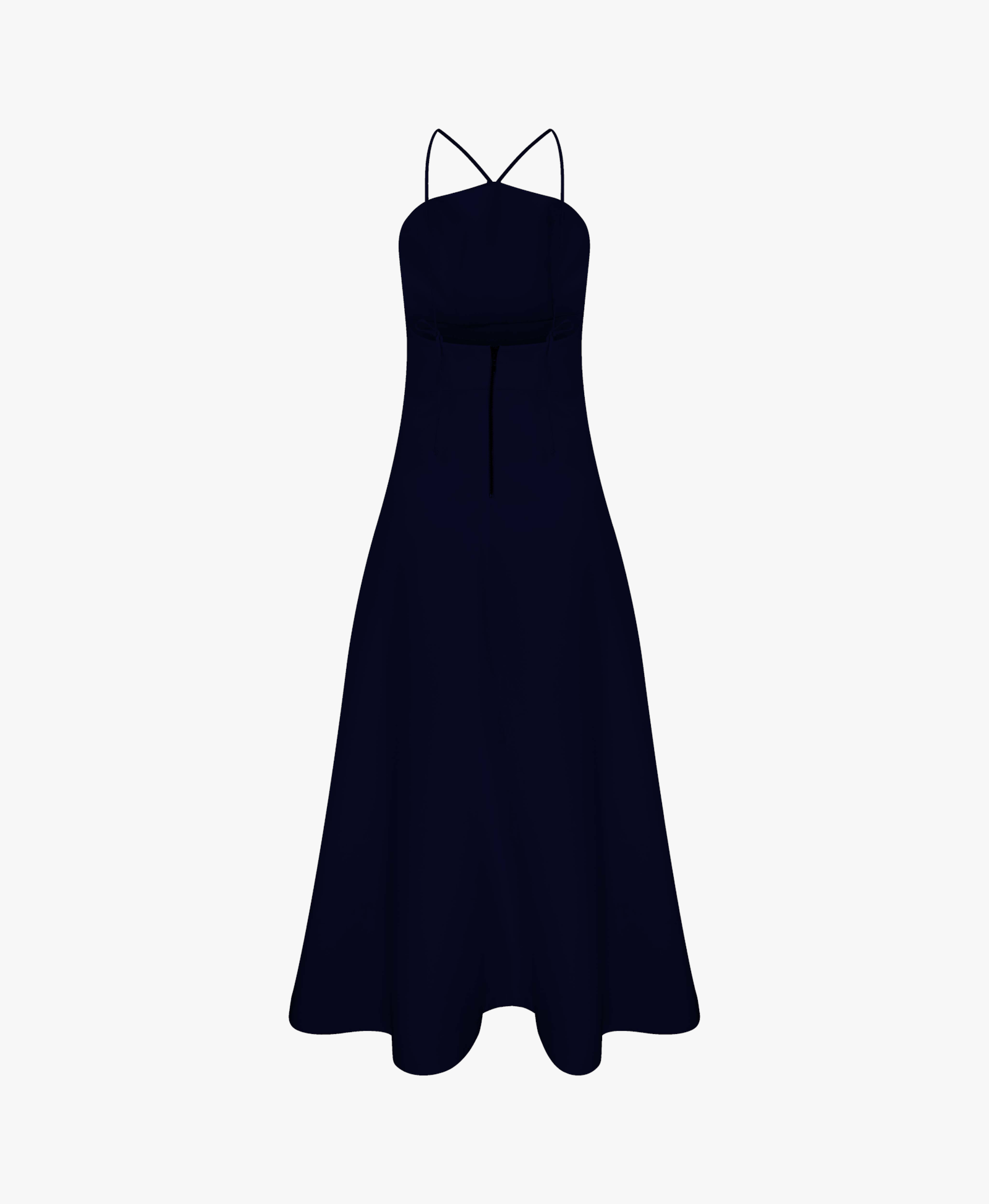 Riley Midi Dress in Midnight Blue made by Nazli Ceren