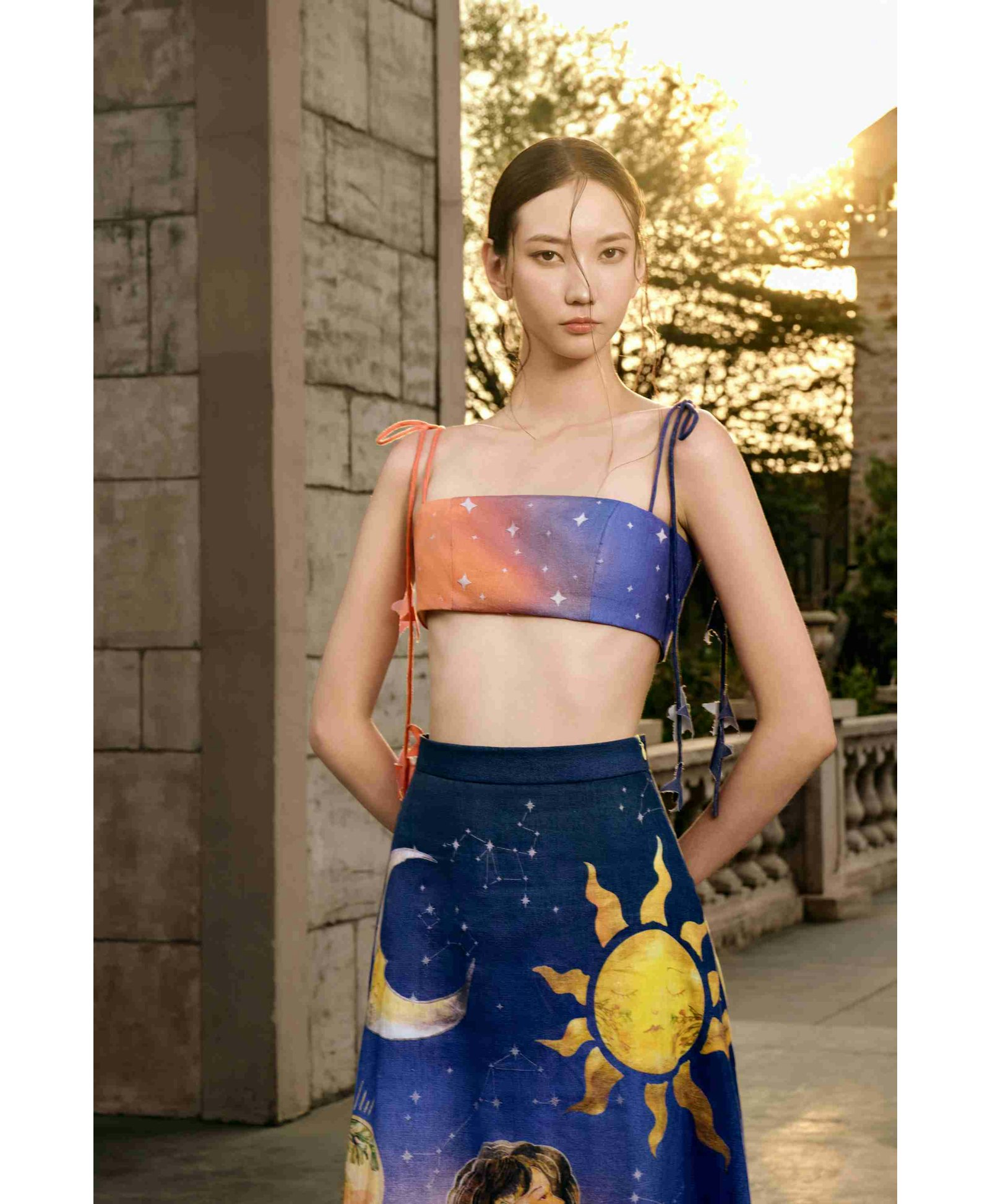 Starlit Mother Skirt made by JUSTIN TONG