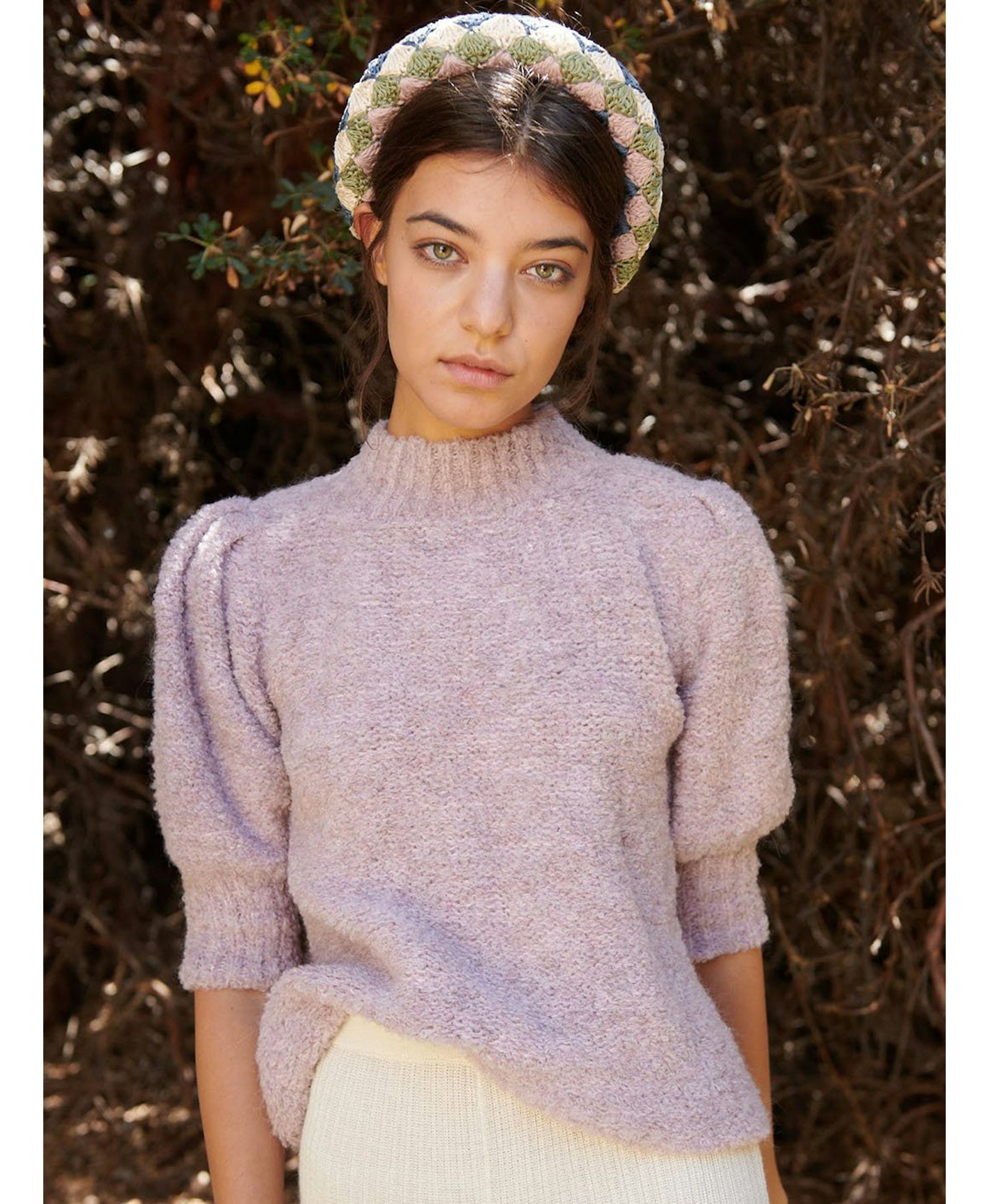 ELMA sweater top in Purple made by AYNI