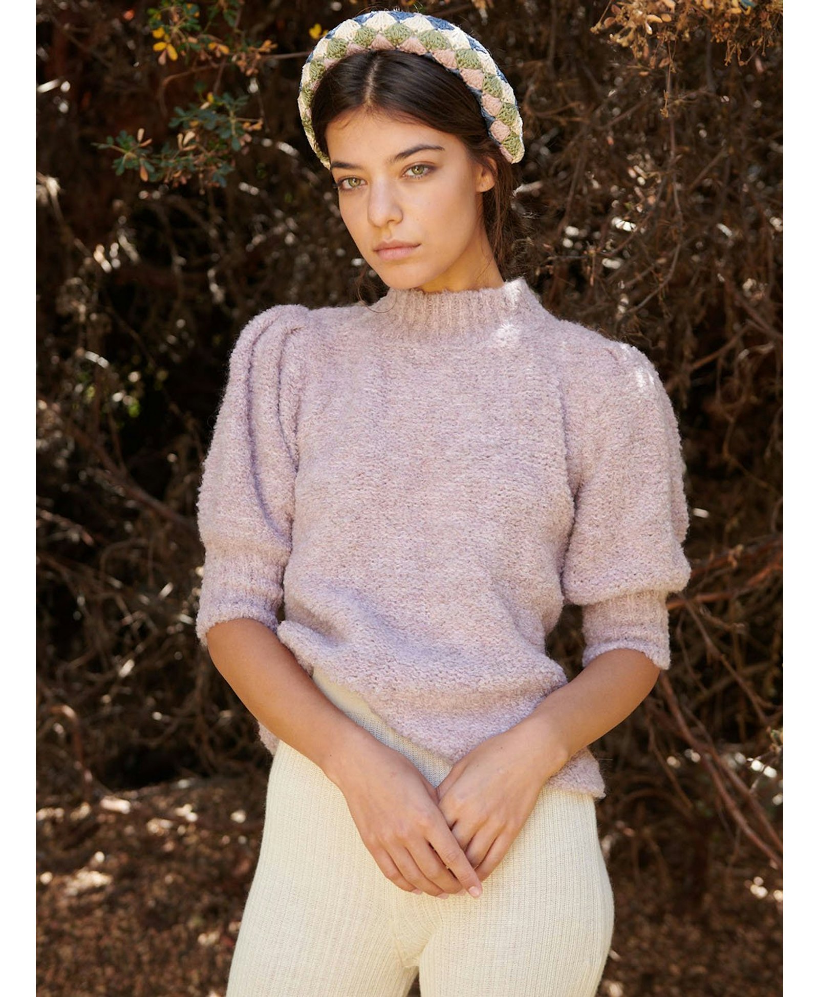 ELMA sweater top in Purple made by AYNI