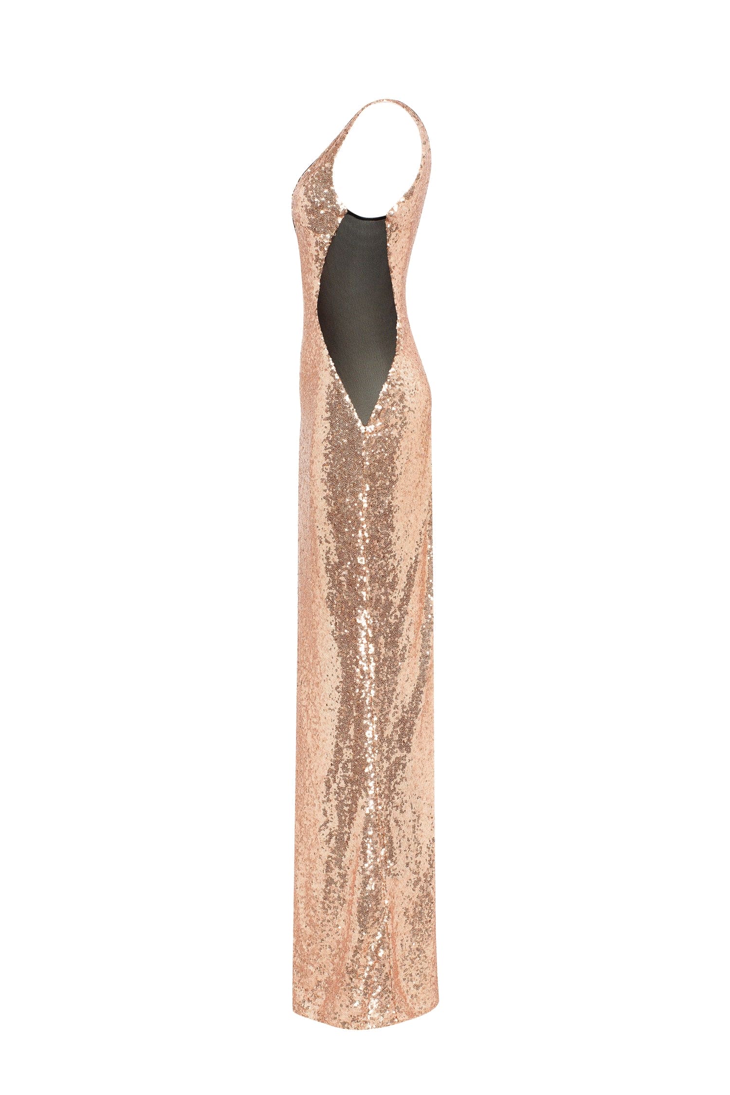 Shop Extravaganza fully sequined gold maxi dress, Smoky Quartz from Milla  at Seezona | Seezona