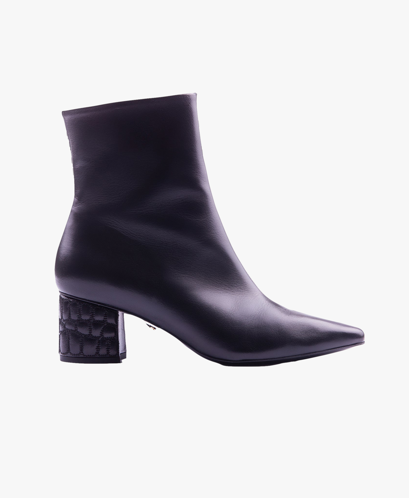 Croc Heel Boot 55 Black in Black made by ATANA