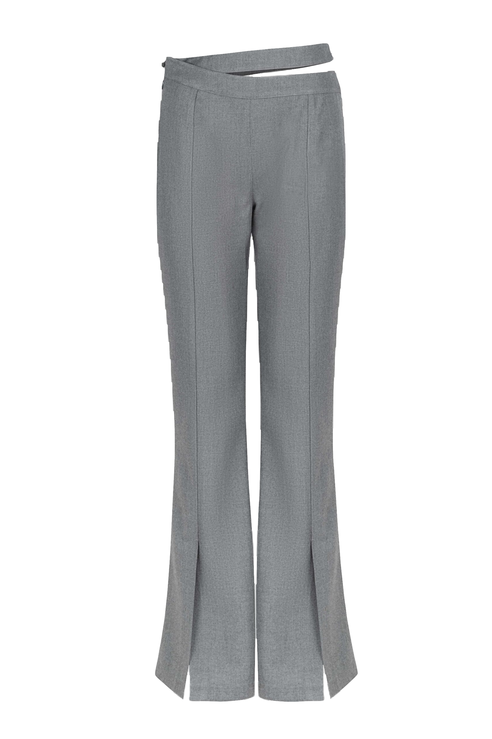 F.ilkk Grey Cutout Pants