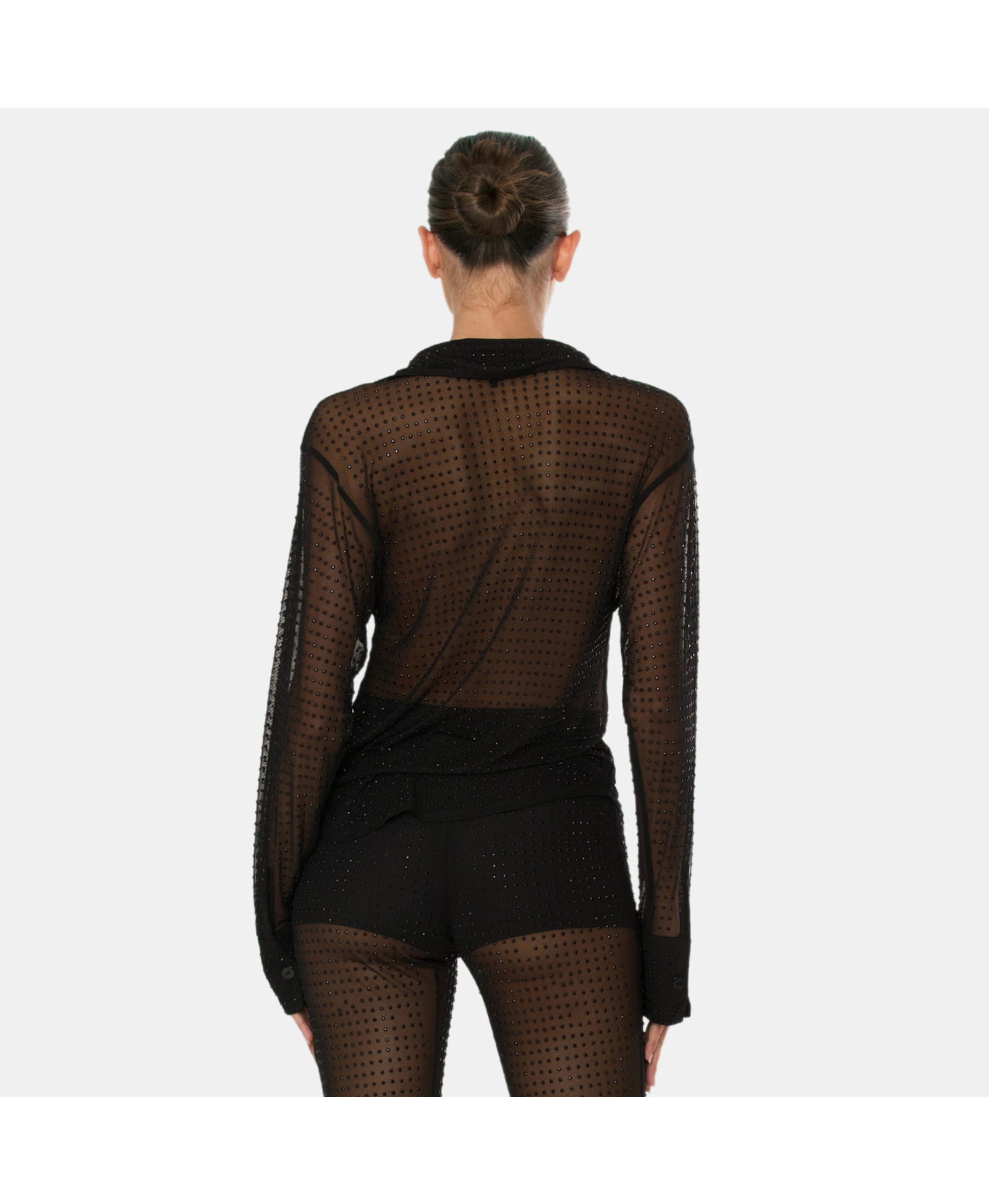 OPAL Rhinestone Shirt made by OW Collection