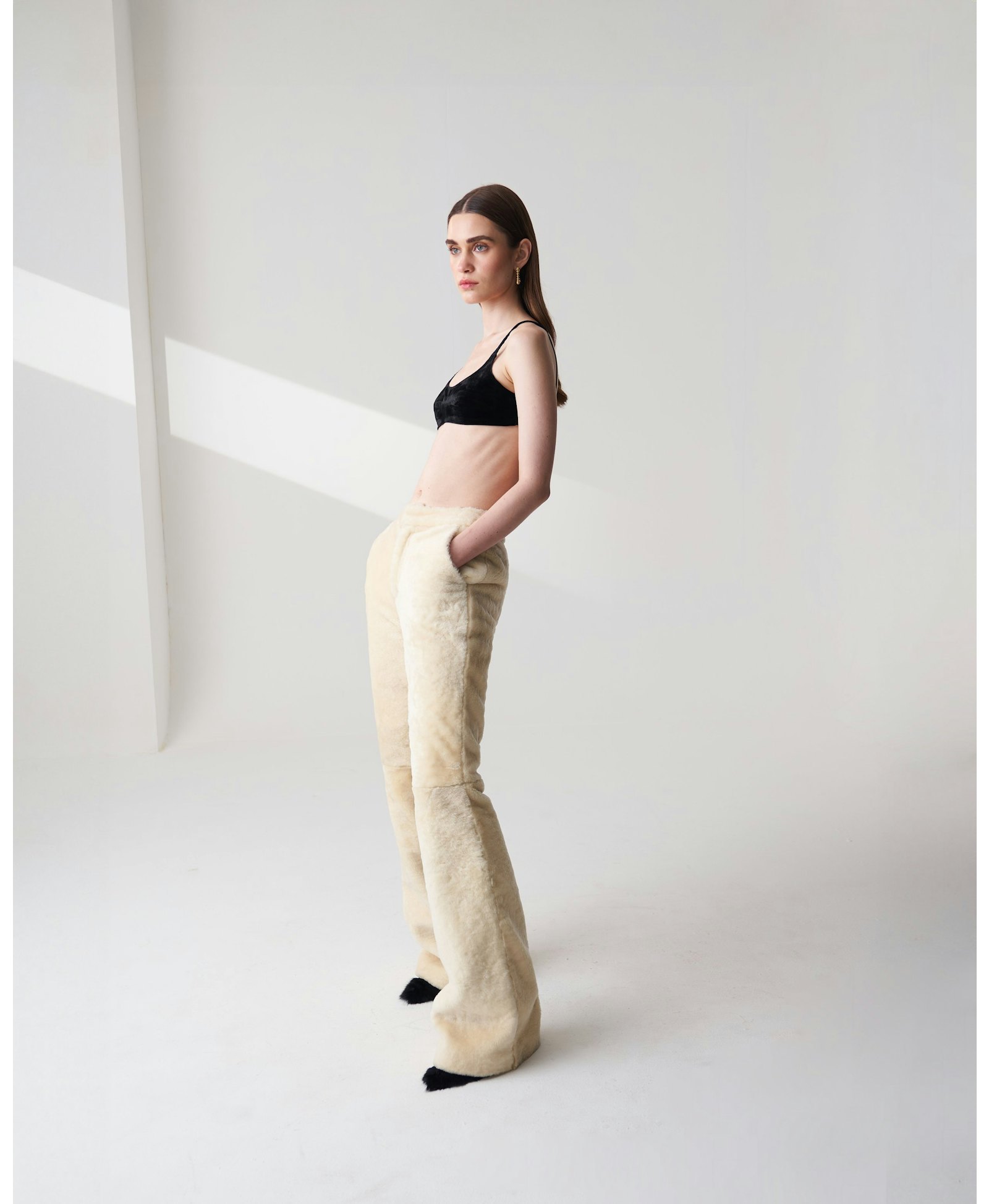 Shearling Trousers made by Szabo Sihag