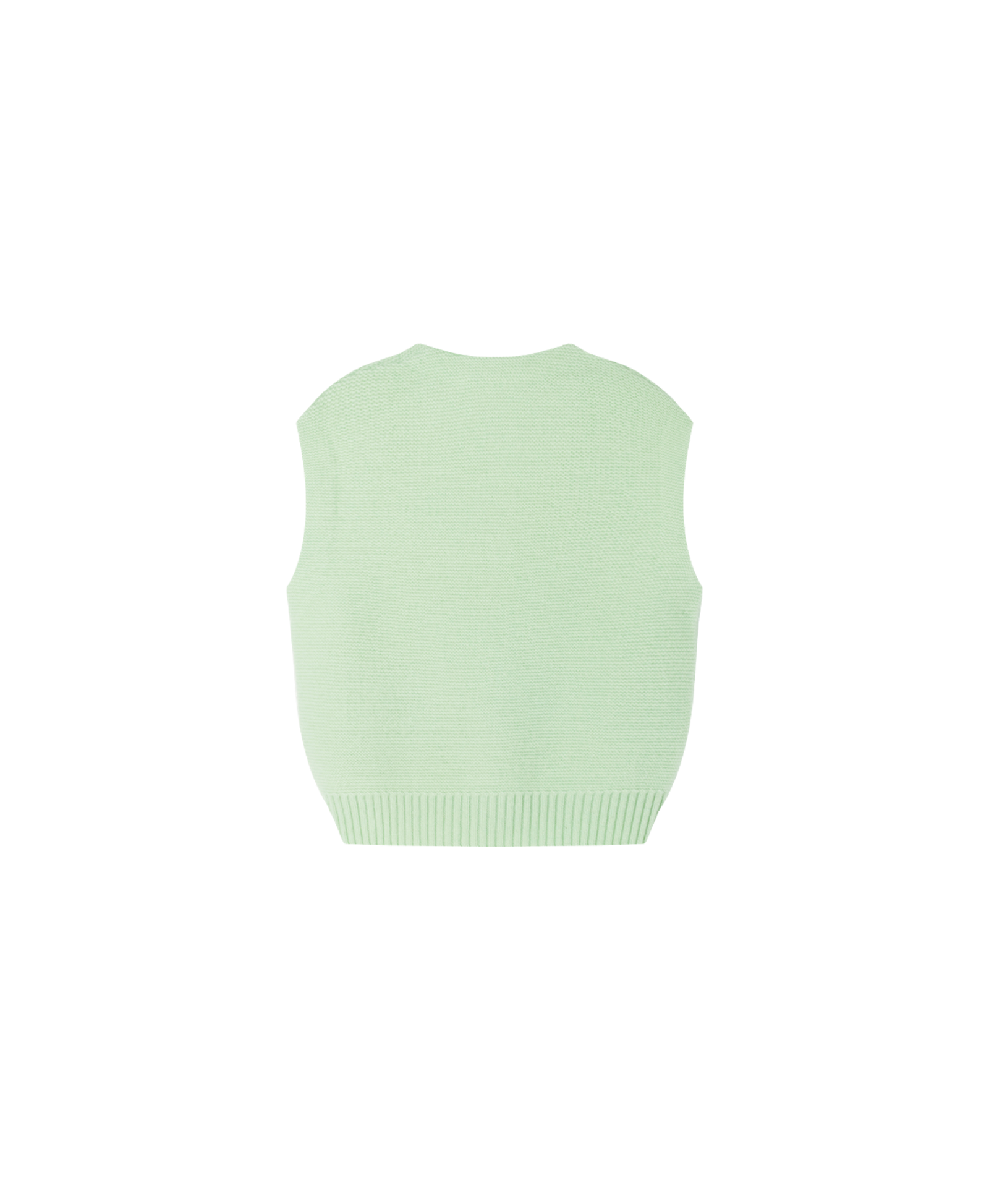 Merino V-Neck Knit Vest | Mint Leaf made by CozyU