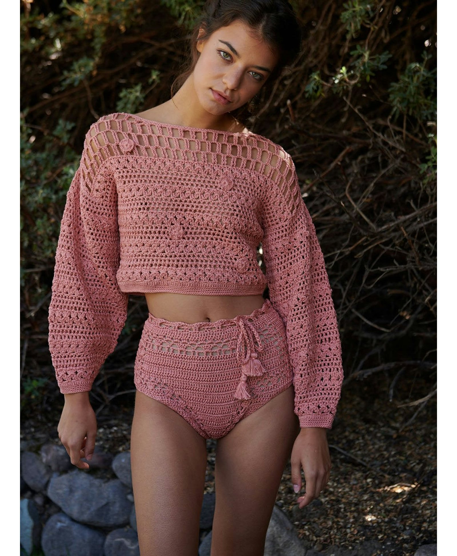 RUMI sweater in Pink made by AYNI