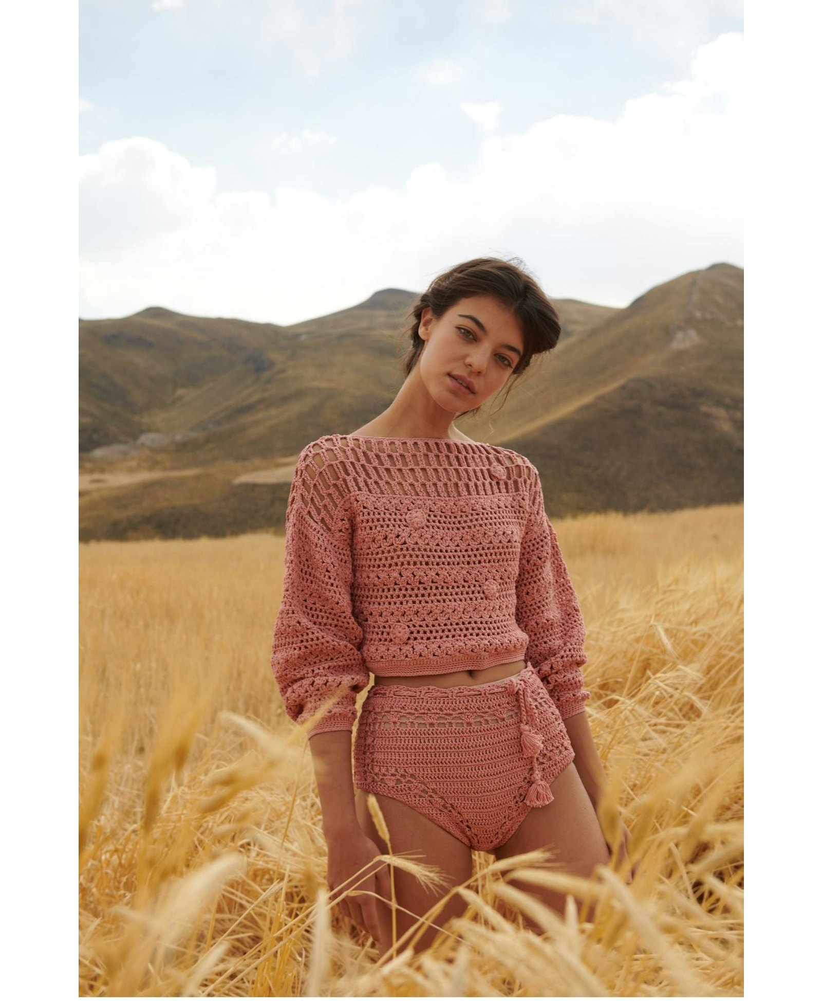 RUMI sweater in Pink made by AYNI