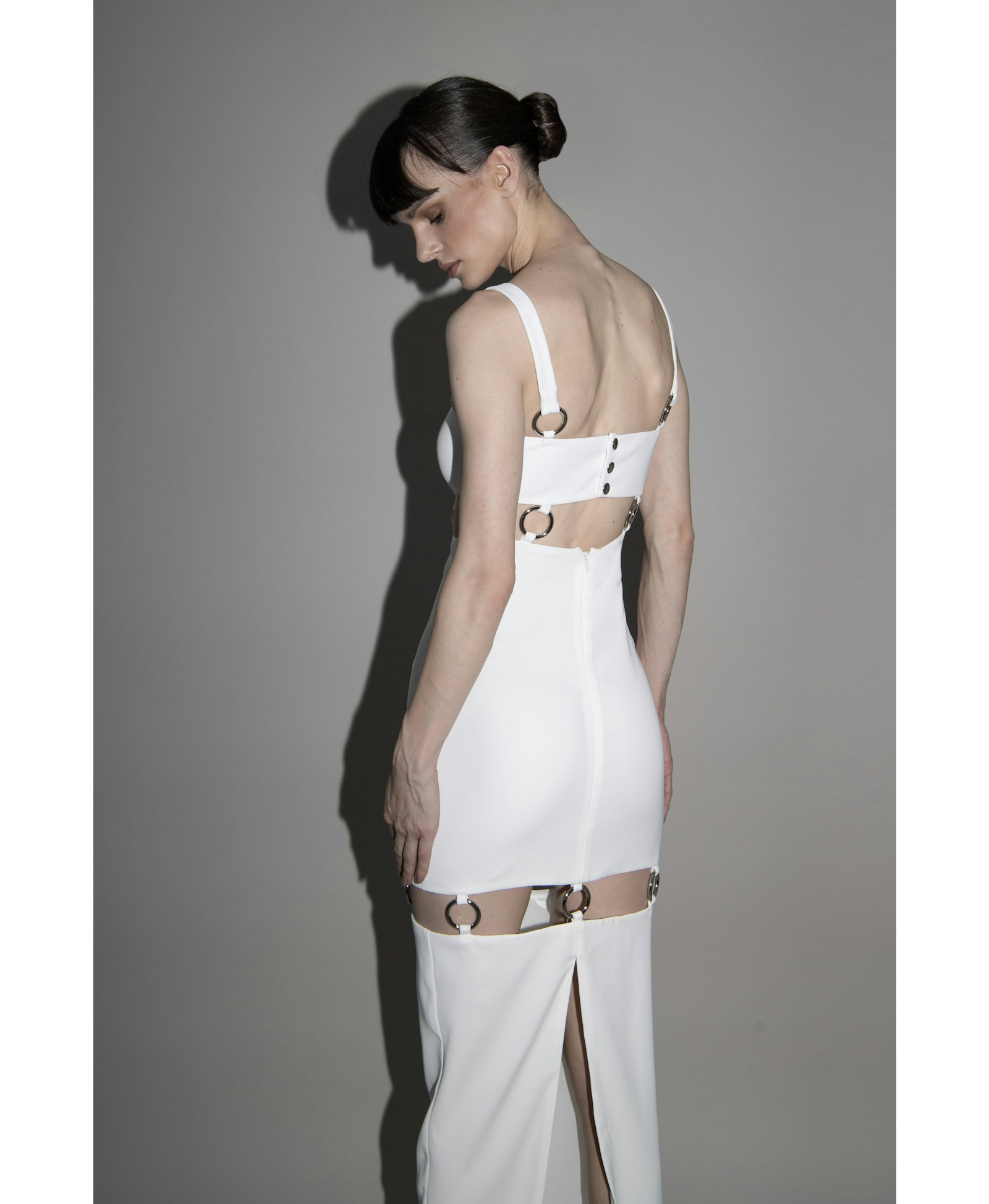 RINGS DRESS in White made by Vestiaire d'un Oiseau Libre