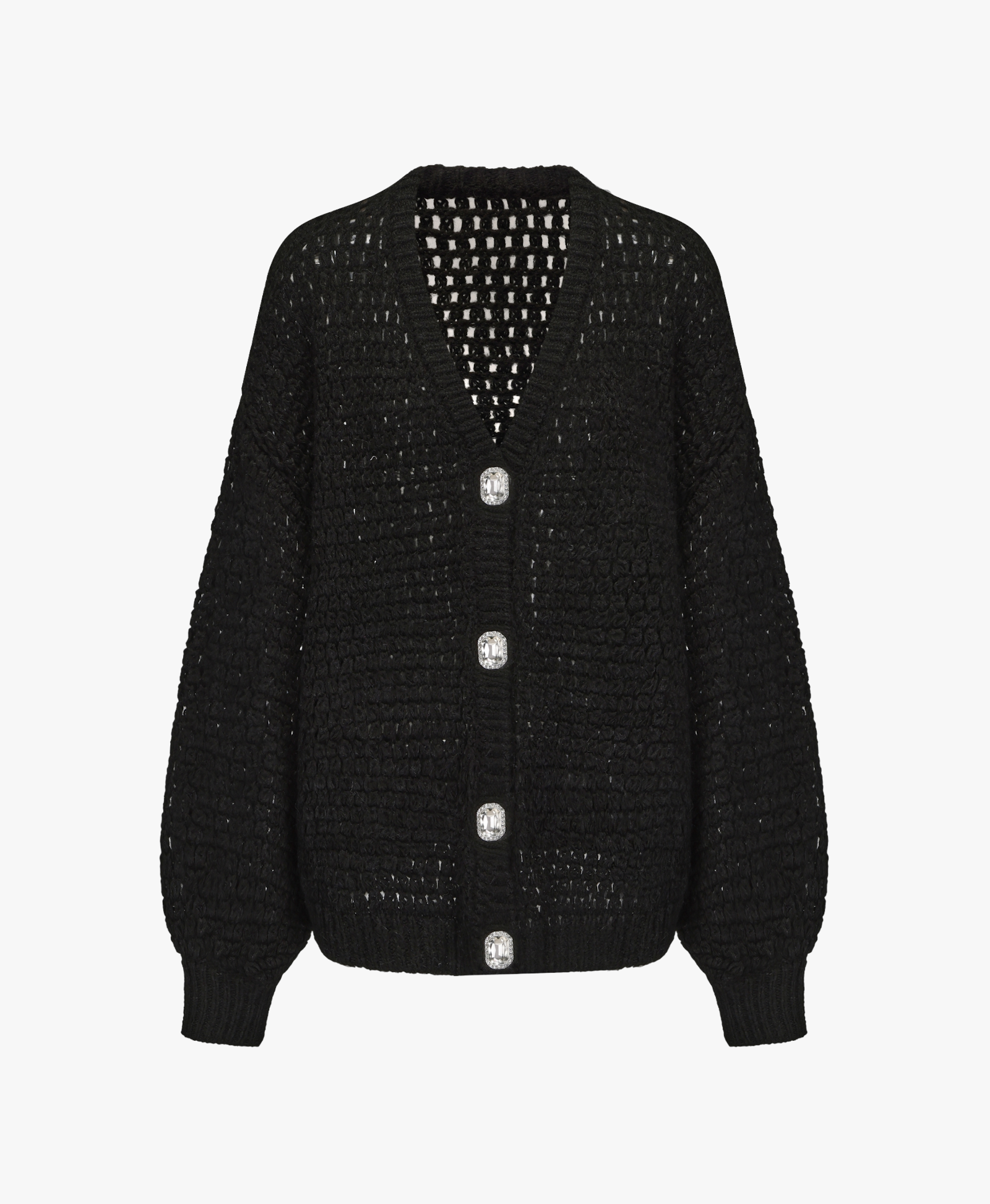 Alexis Cardigan + Scarf Set (Black) made by Nana Jacqueline