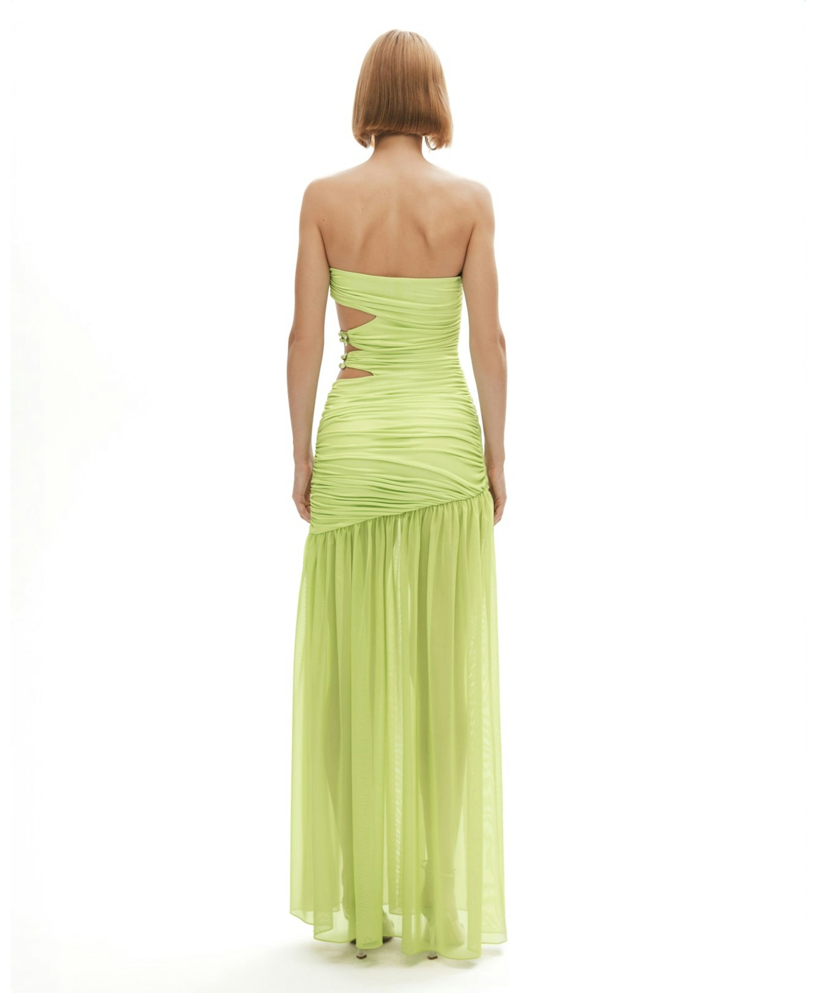 Toxic Tango Dress In Lime made by Khela