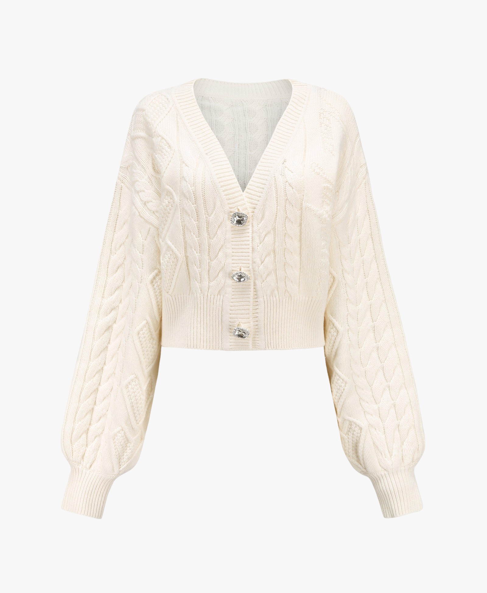 White Nina Cardigan (Final Sale) made by Nana Jacqueline