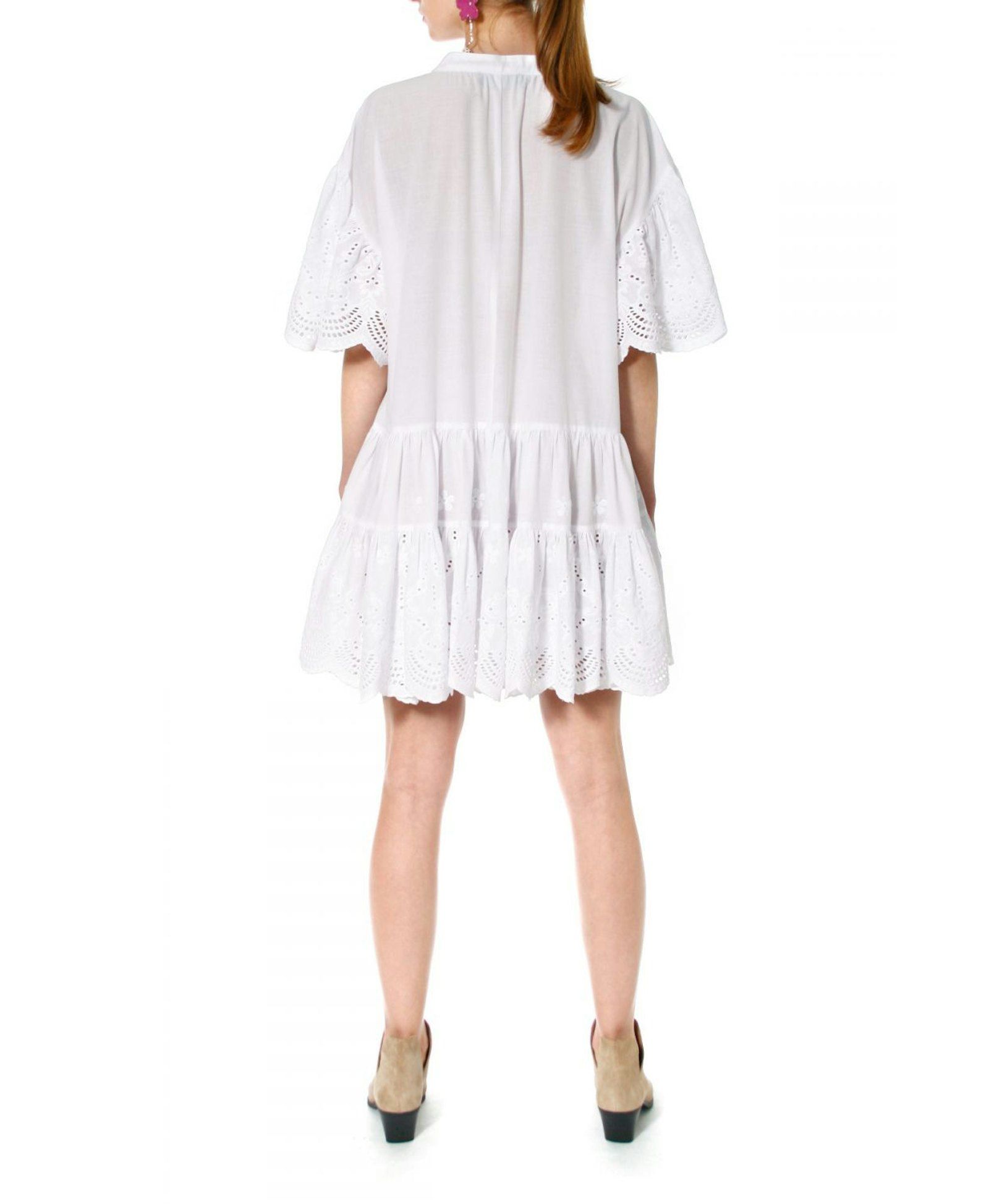 Dress Tenneisha white in White made by HALEWSKI