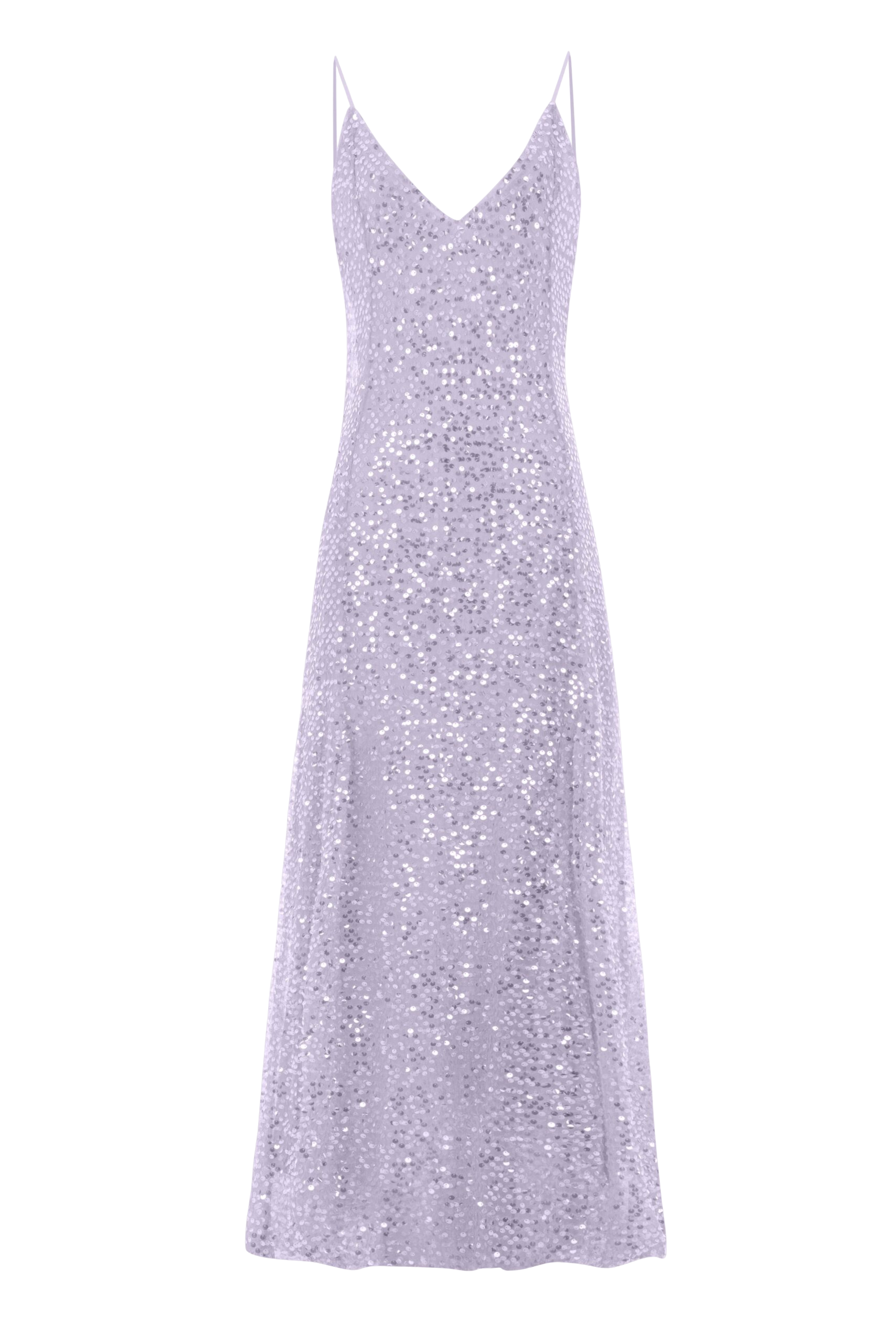 F.ilkk Lilac Sequined Dress In Blue