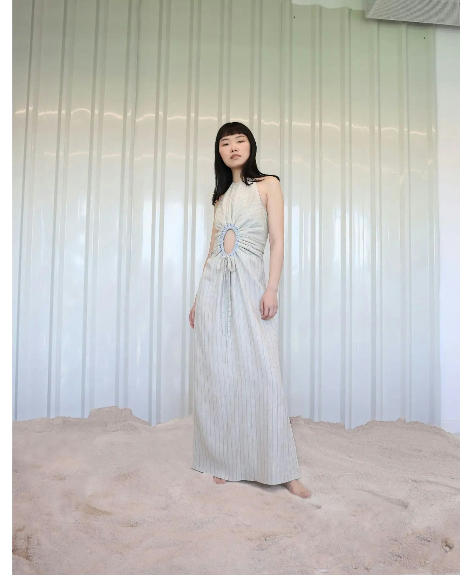SOLA Linen Maxi Dress made by MAET