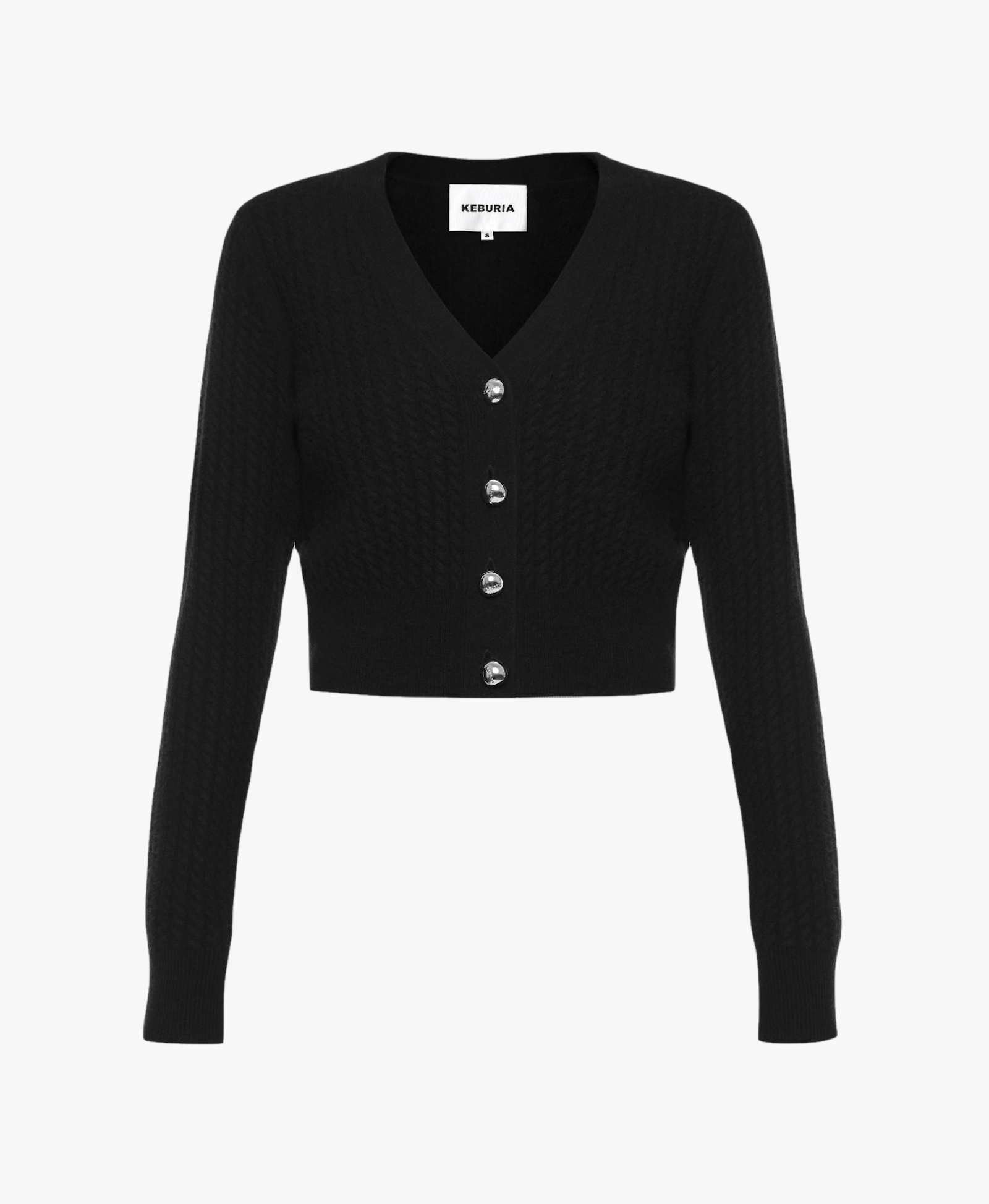 CABLE-KNIT WOOL-CASHMERE CARDIGAN made by KEBURIA
