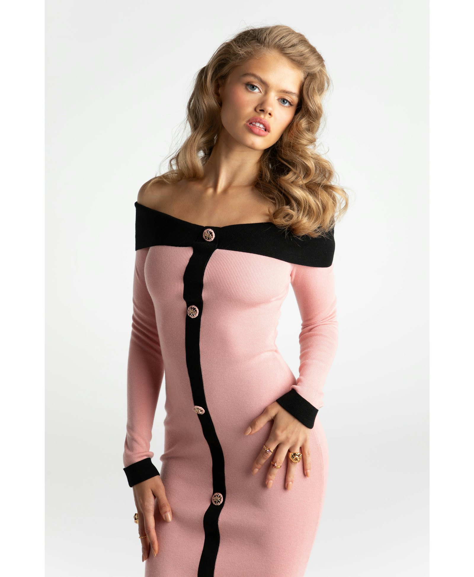 Annie Knit Dress in Pink made by Nana Jacqueline