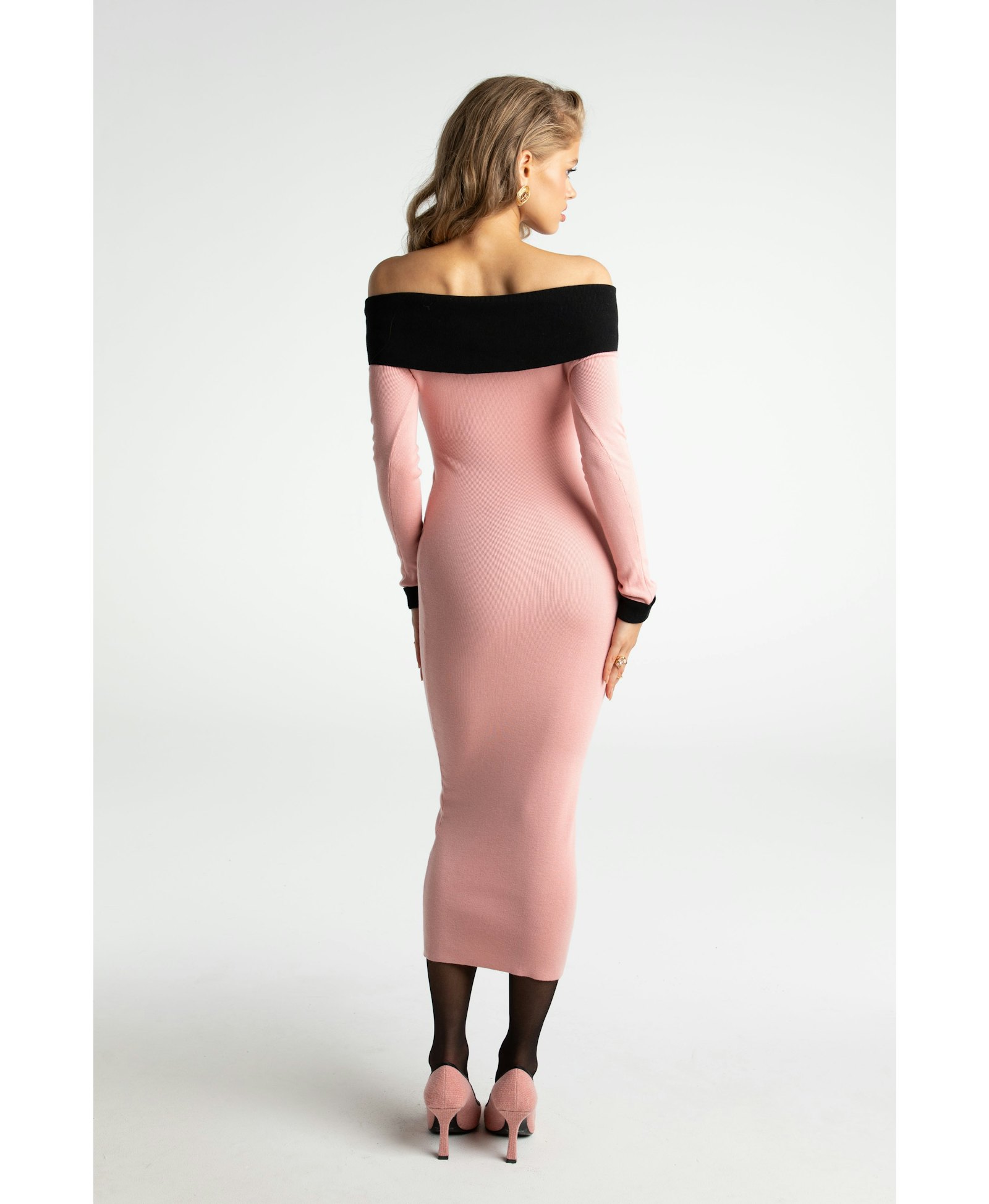 Annie Knit Dress in Pink made by Nana Jacqueline