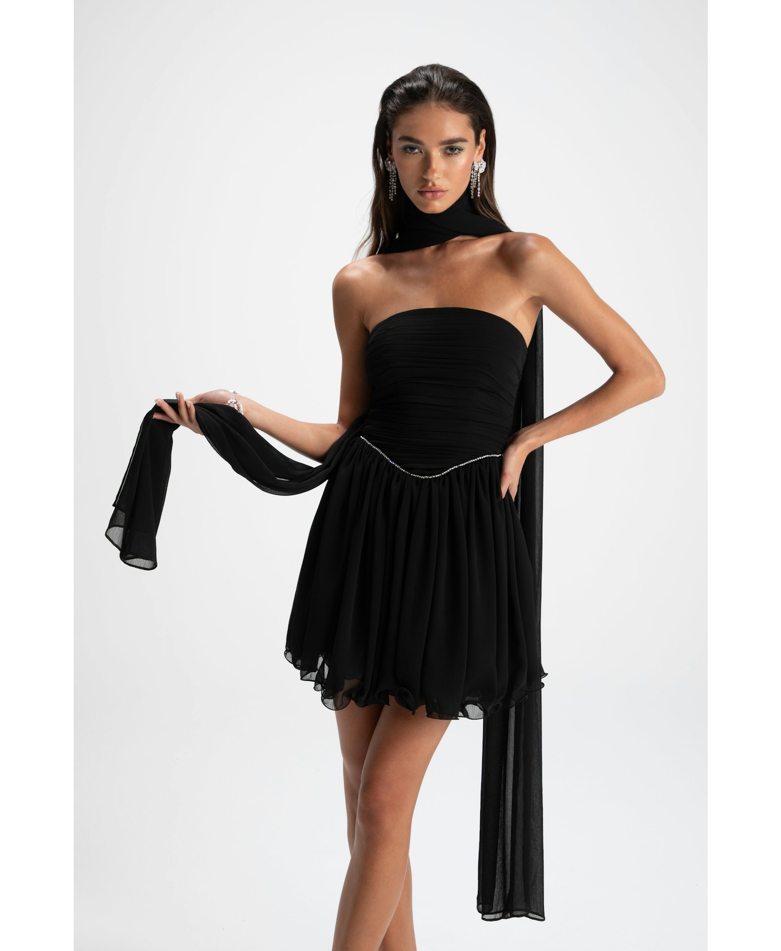 Chloe Dress (Black) in Black made by Nana Jacqueline