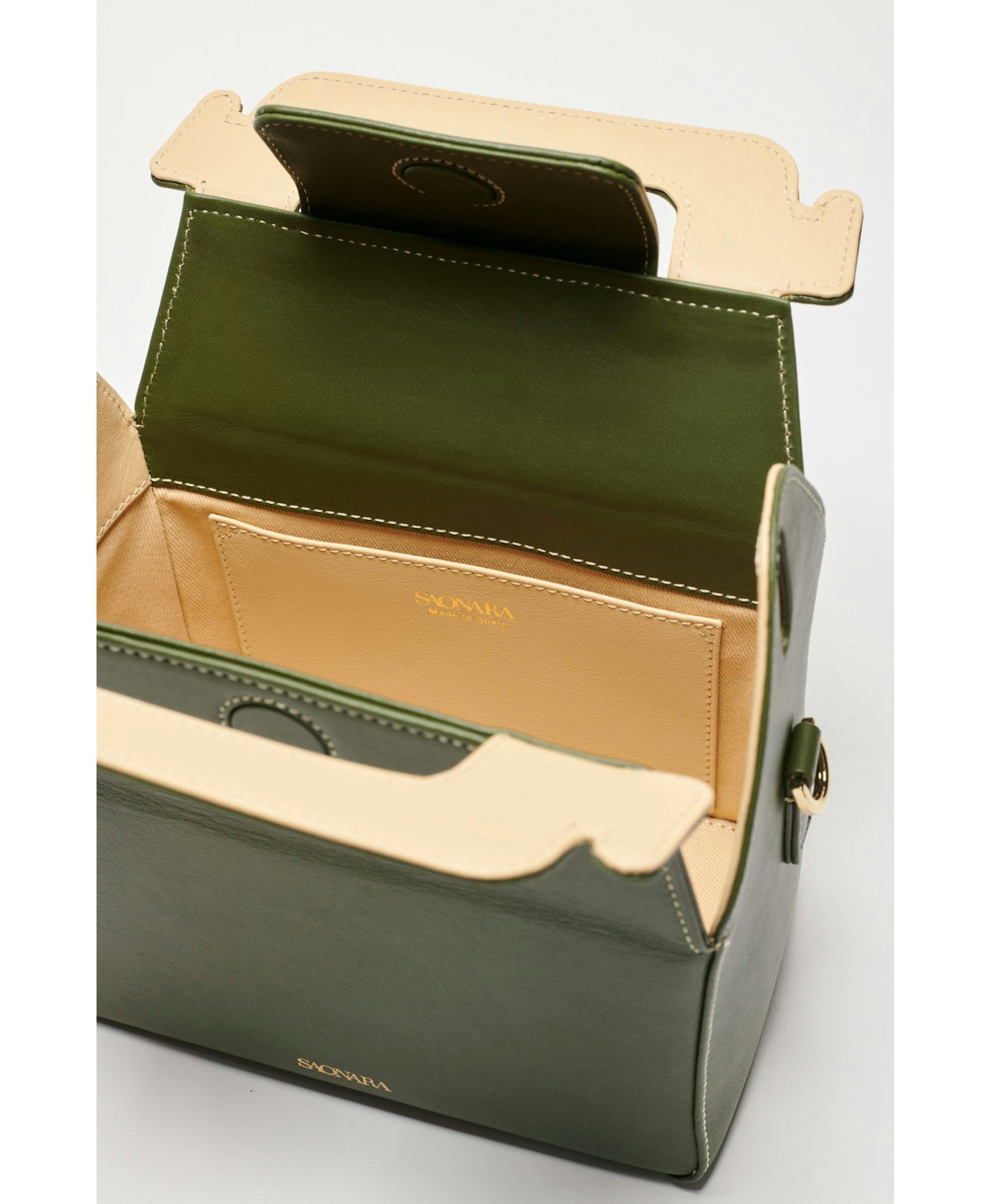 SAONARA KUKITO ARMY GREEN/Cream Skin made by Saonara