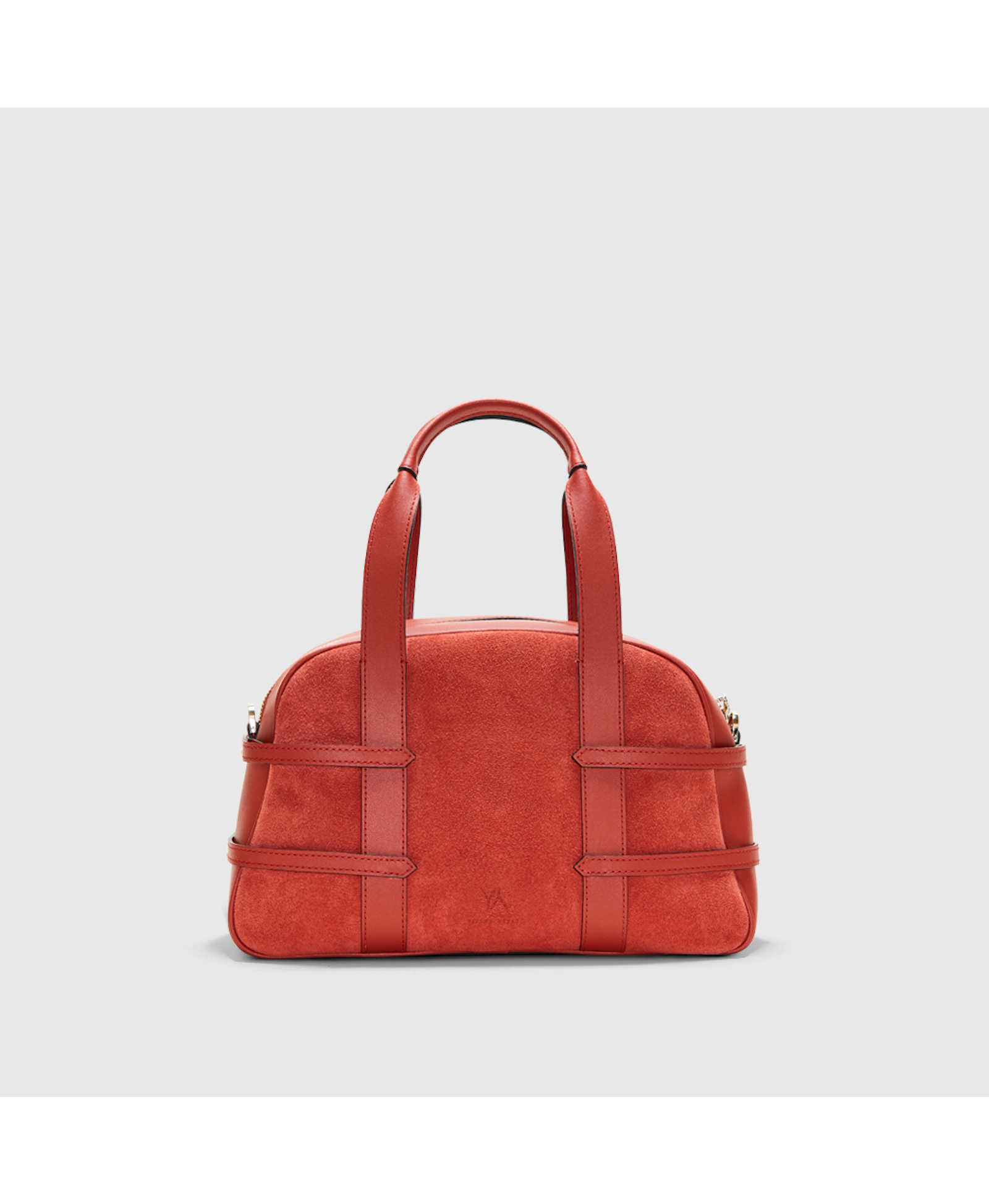 Medium Francesca suede braided burnt orange satchel made by Yliana Yepez