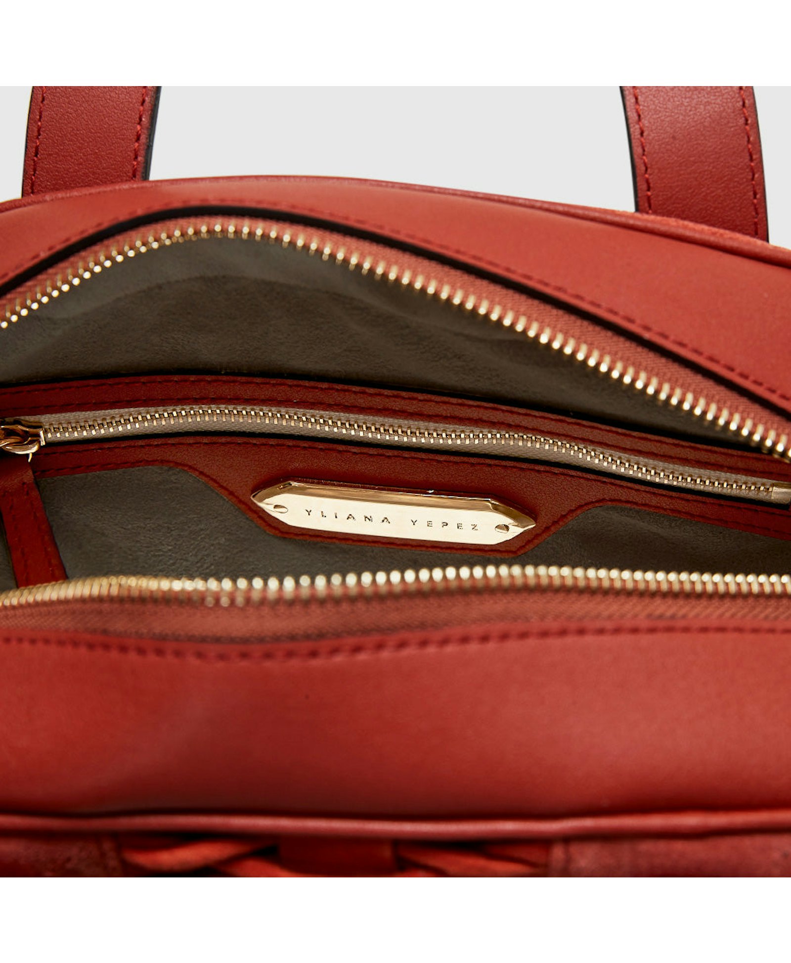 Medium Francesca suede braided burnt orange satchel made by Yliana Yepez