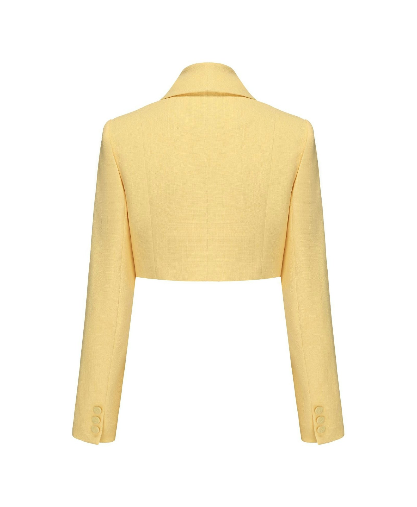 Veronica Crop Blazer (Yellow) made by Nana Jacqueline