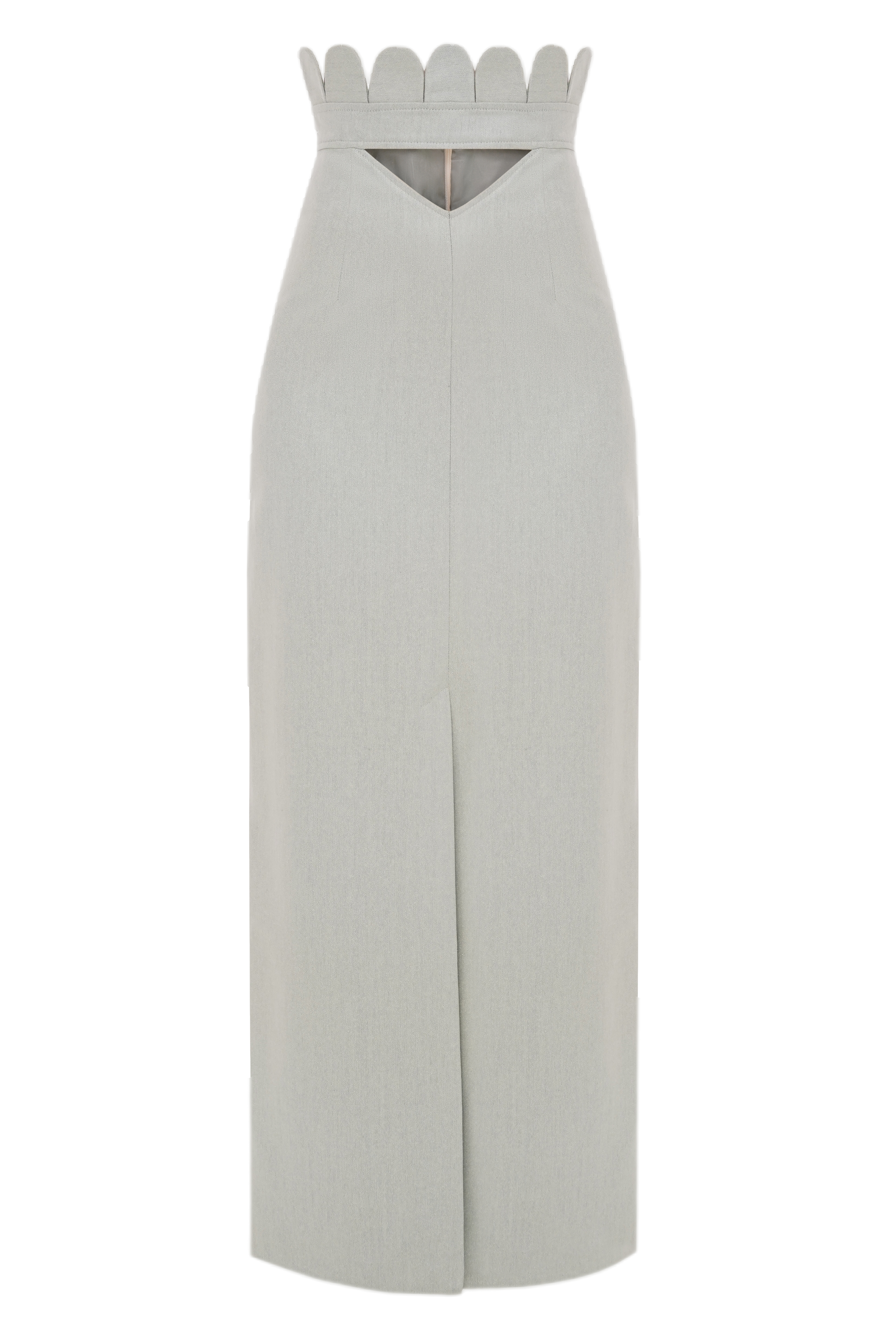 Malva Florea Pistachio Maxi Skirt In Grey