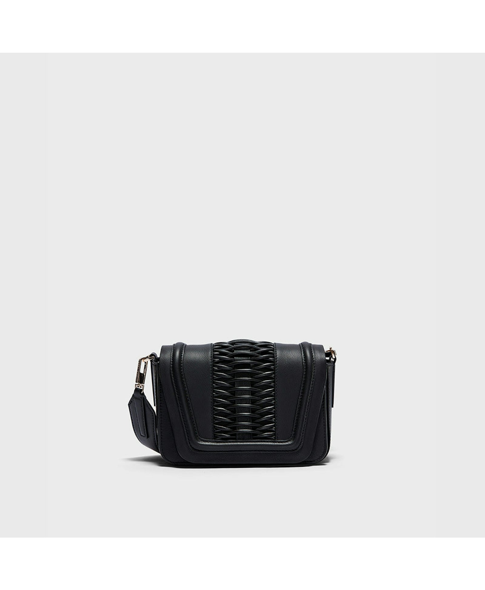 Mini Eugenia braided black crossbody made by Yliana Yepez