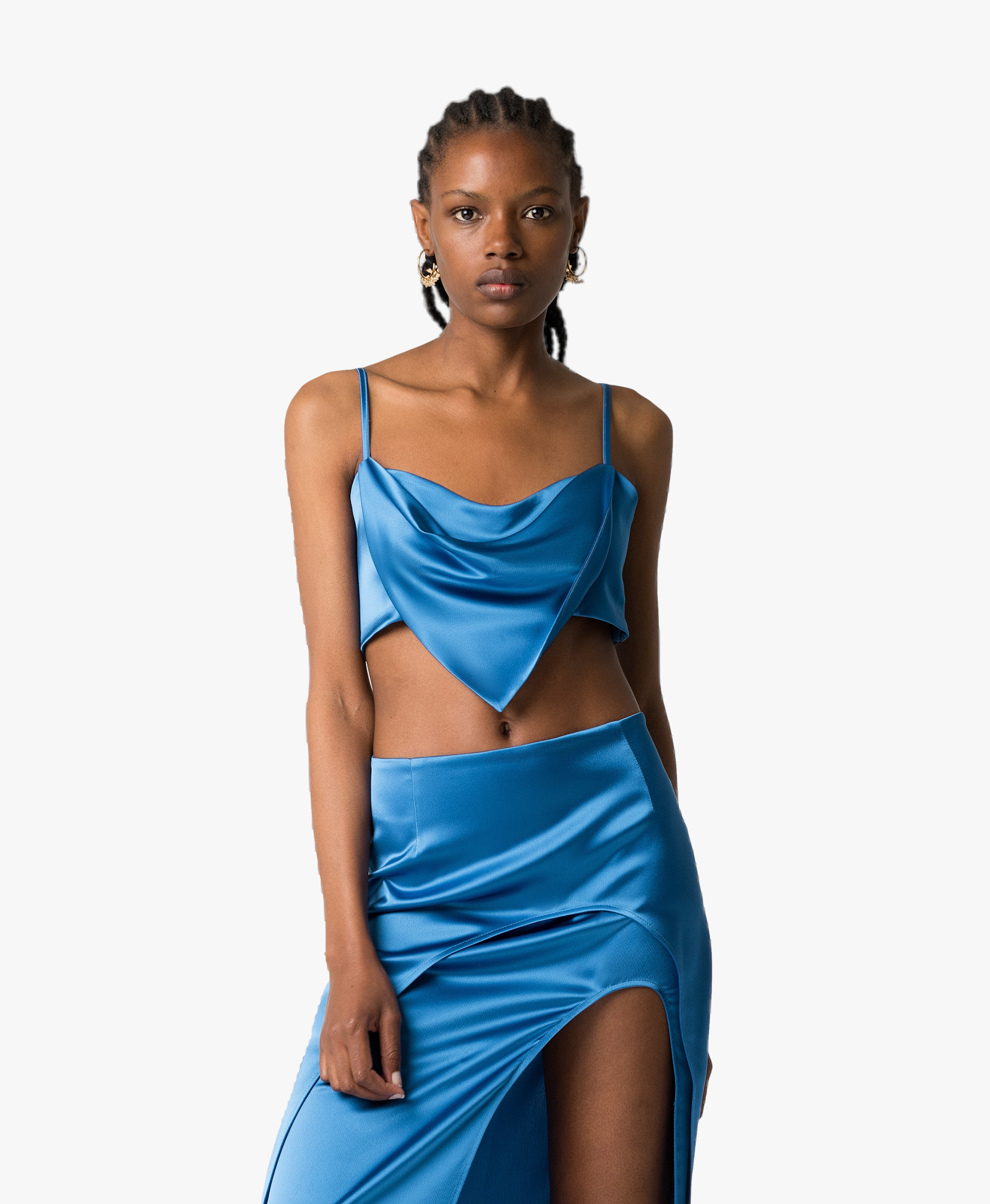 Valera bandana top in Blue made by DIVALO