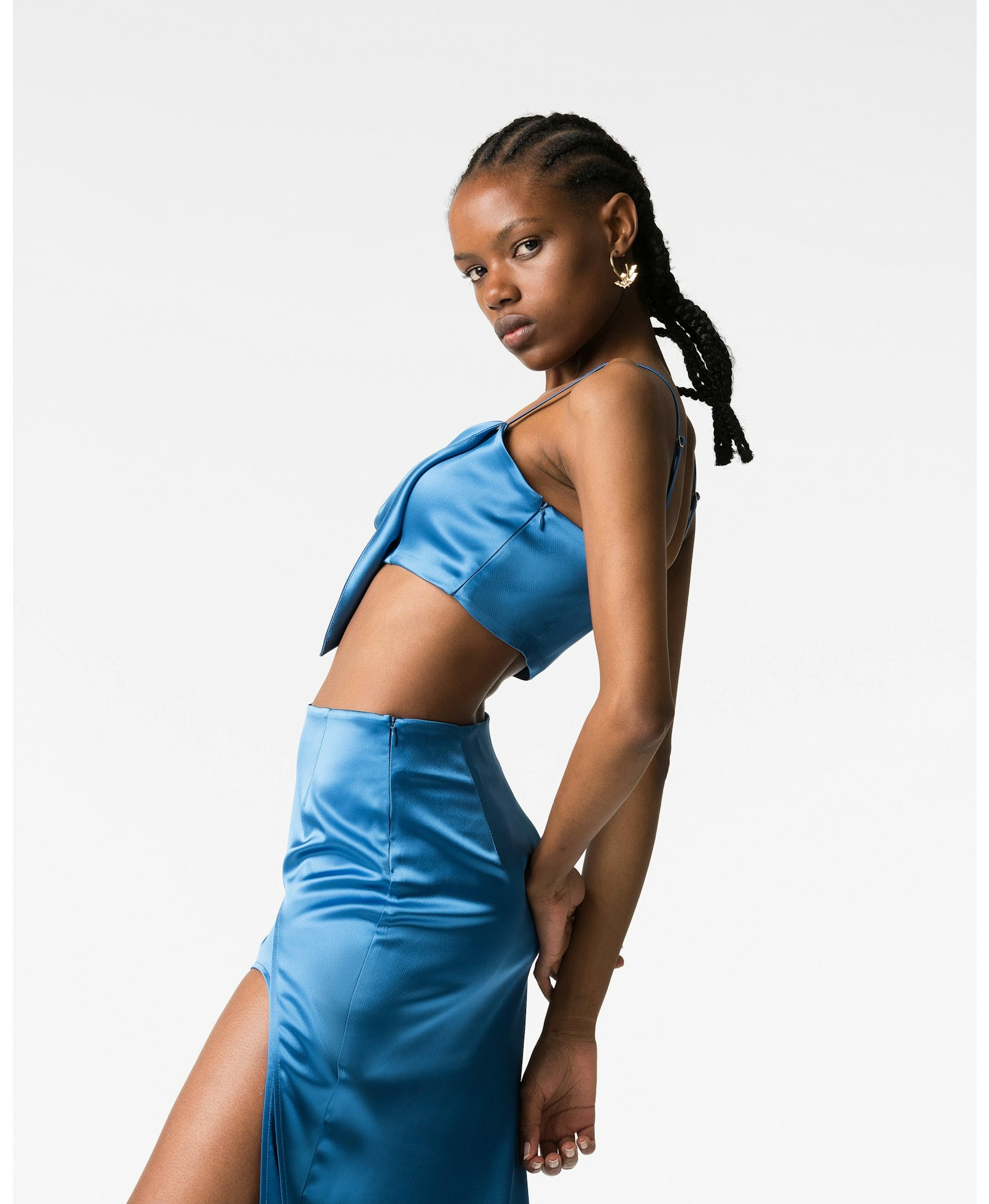 Valera bandana top in Blue made by DIVALO