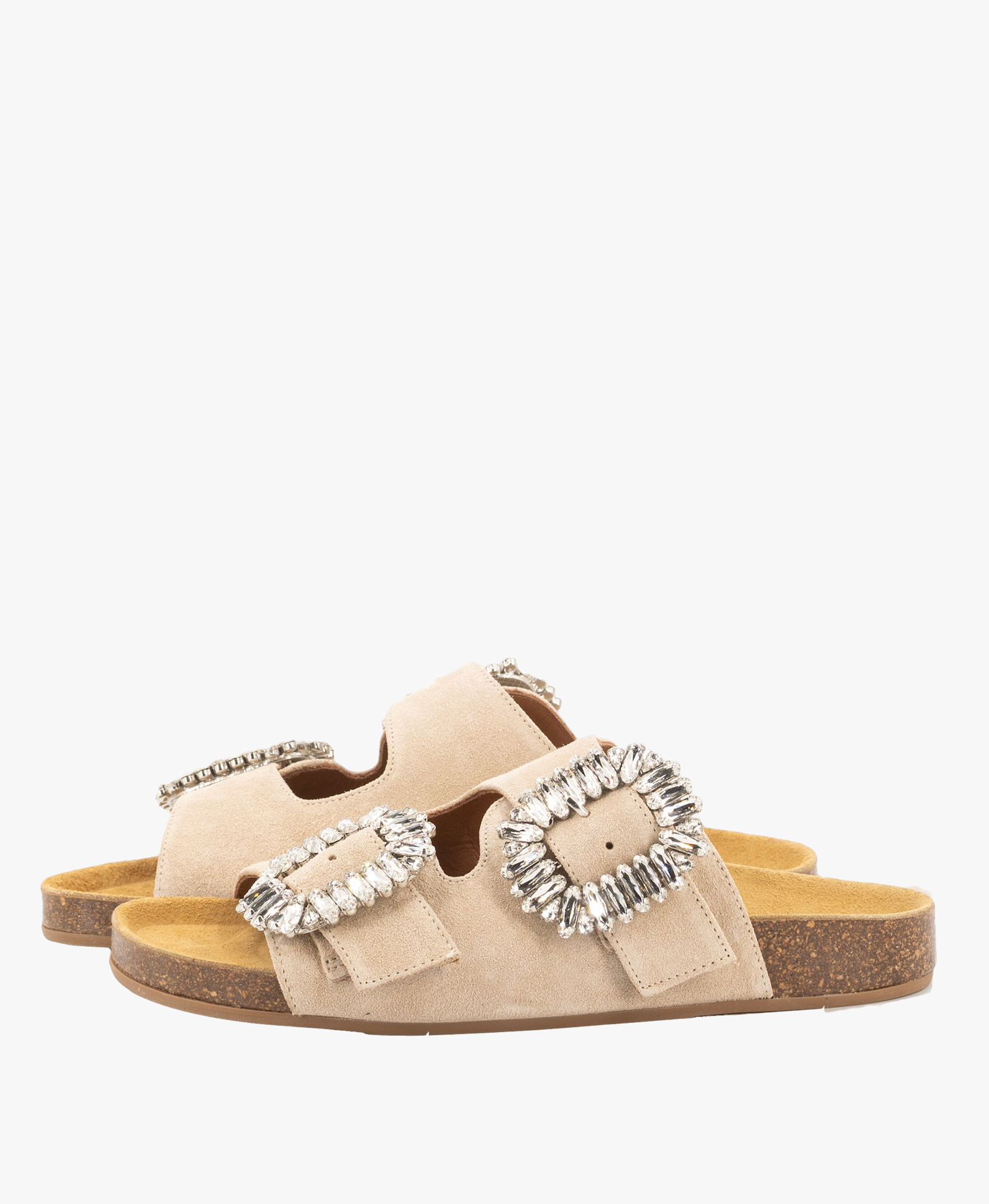 SAND SUEDE SANDALS made by Toral