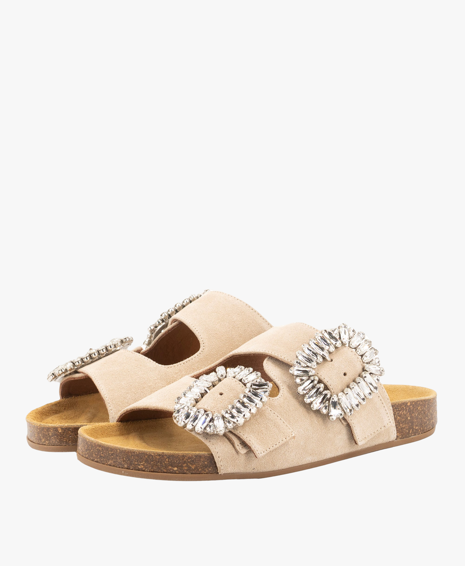 SAND SUEDE SANDALS made by Toral