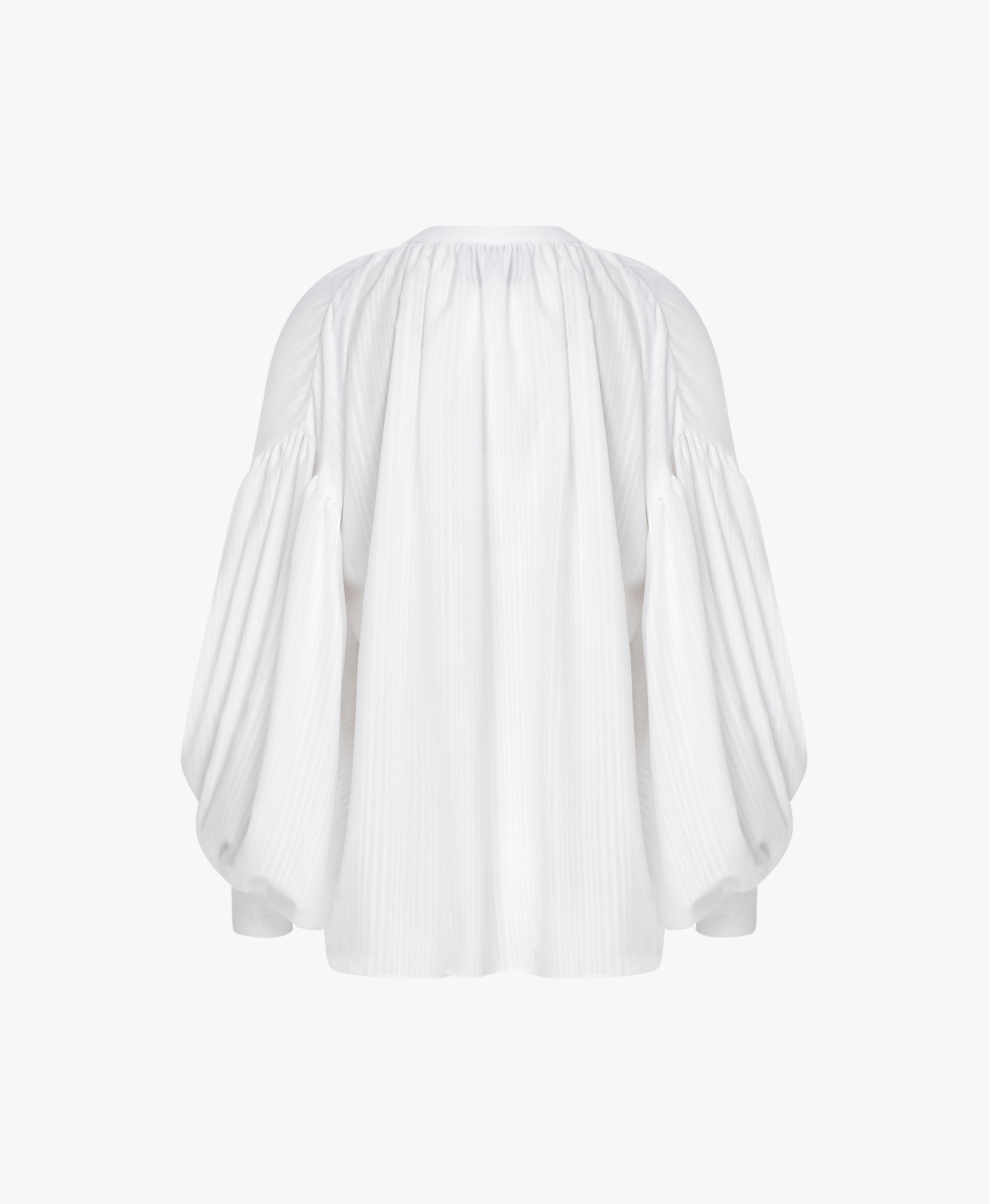 Eve Shirt in White made by Nazli Ceren