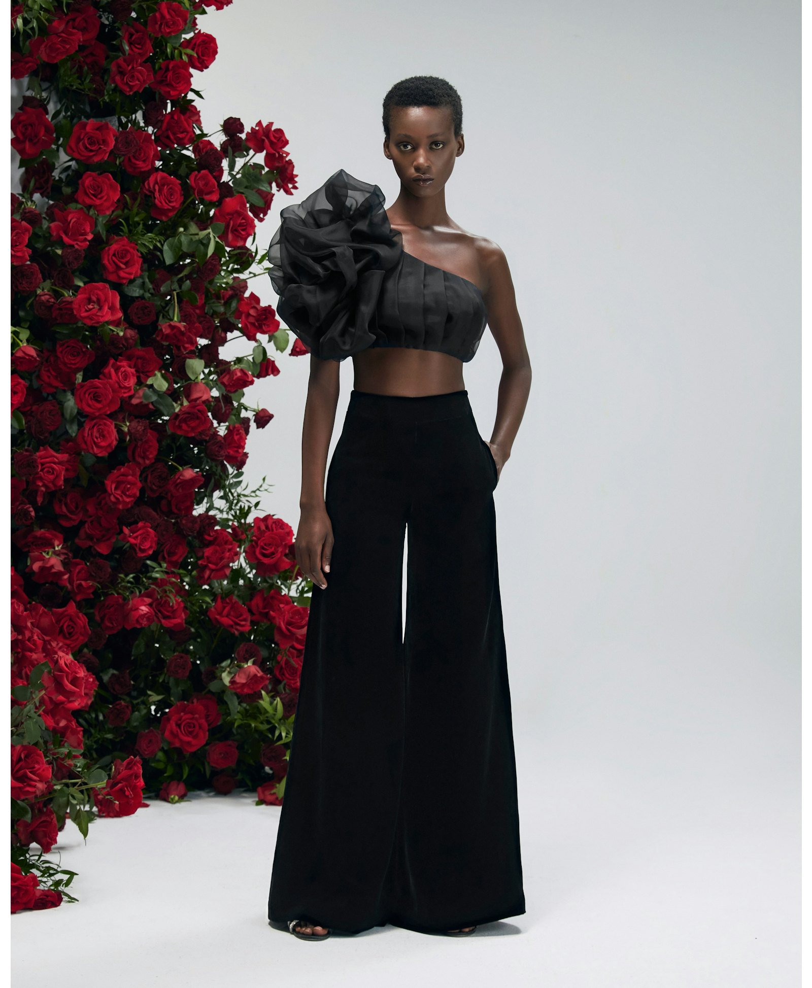 Dahlia Trousers Noir made by YVON