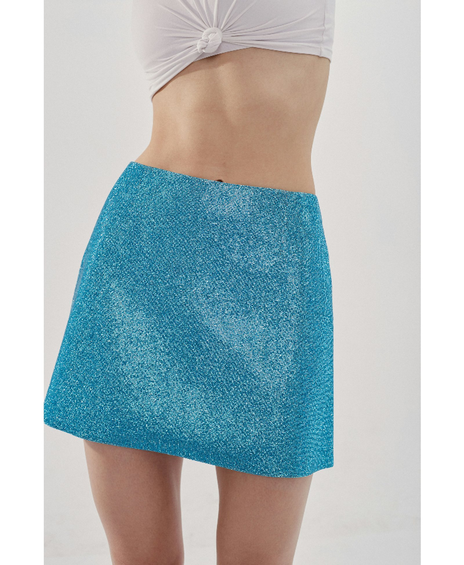 Camille Skirt Aquamarine Blue made by NUÉ