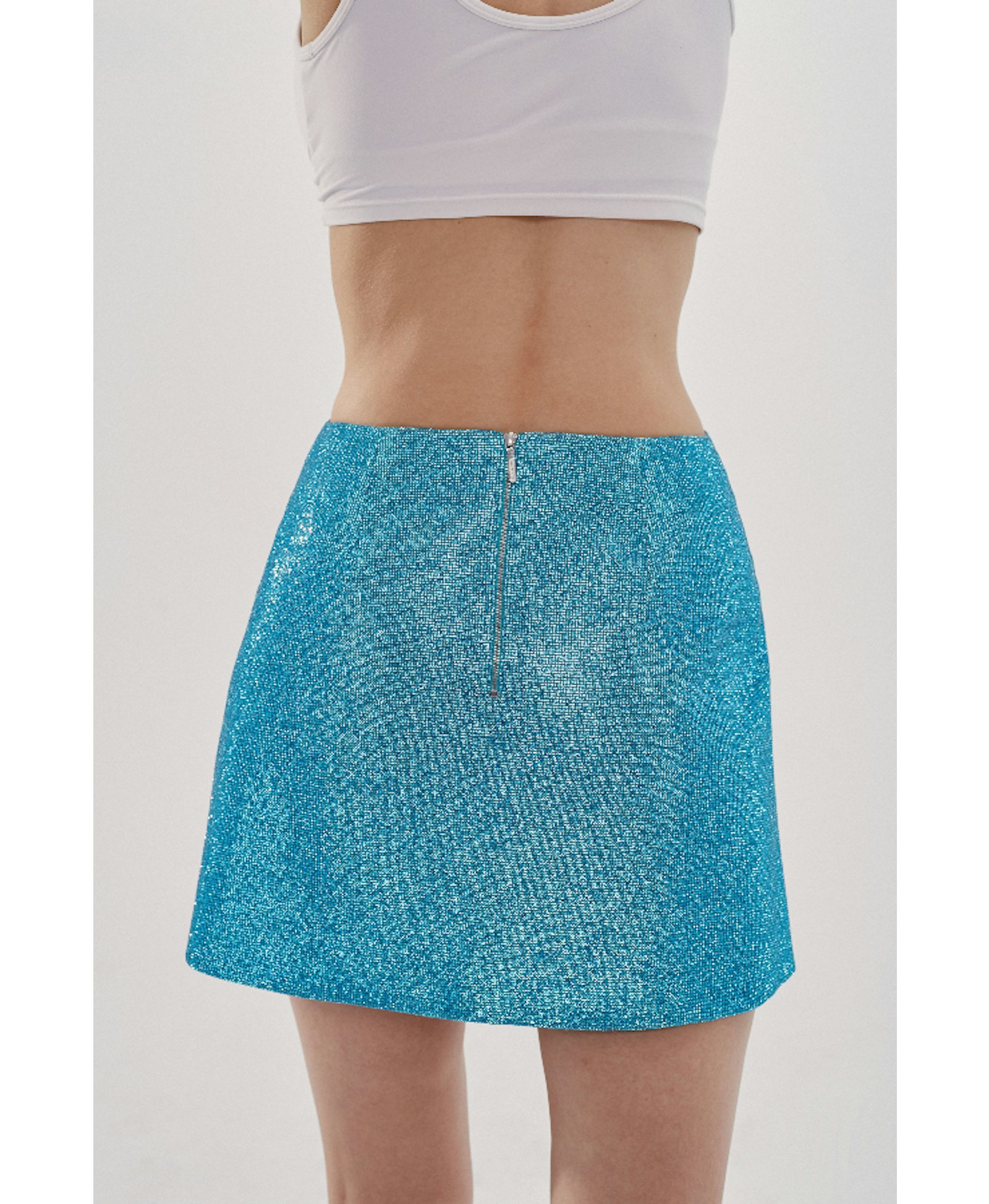 Camille Skirt Aquamarine Blue made by NUÉ