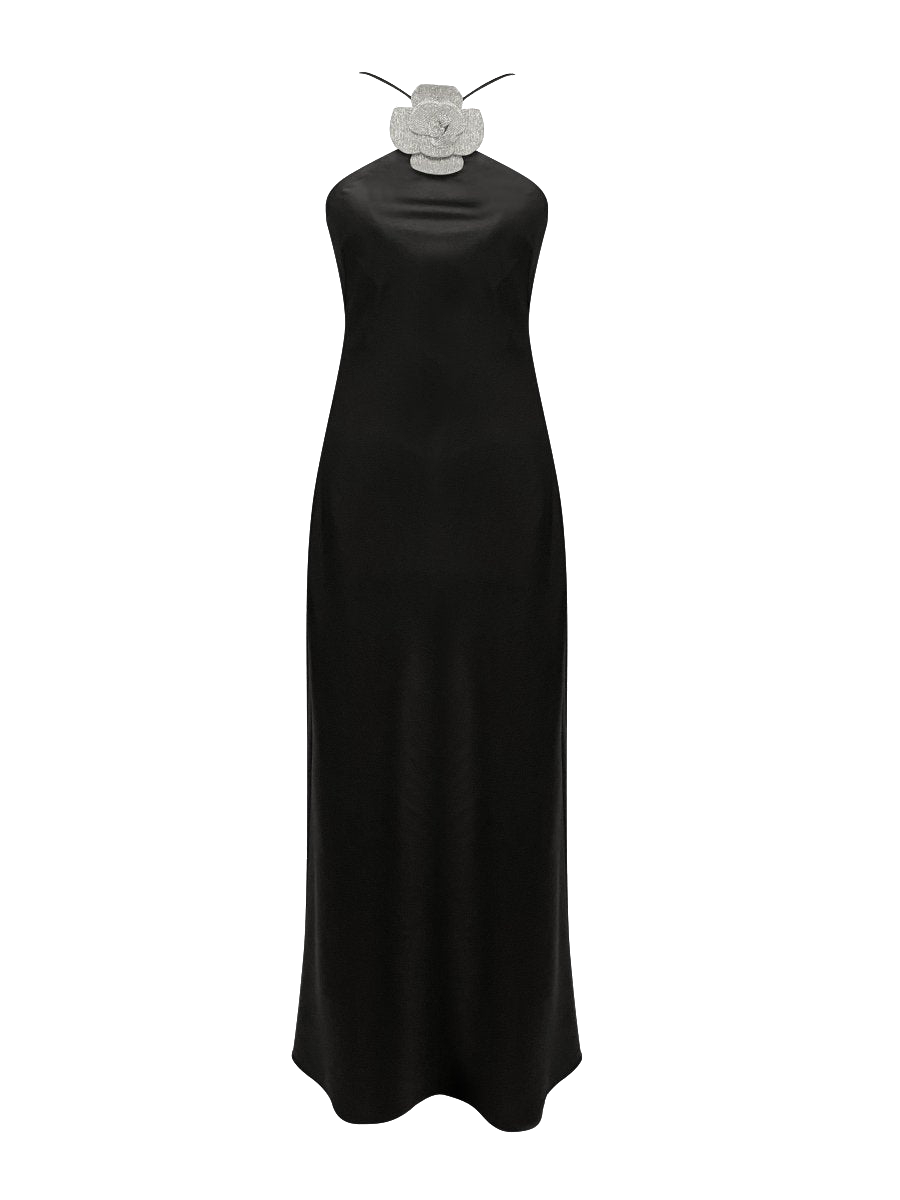 Gigii's Witsy Rose Dress In Black