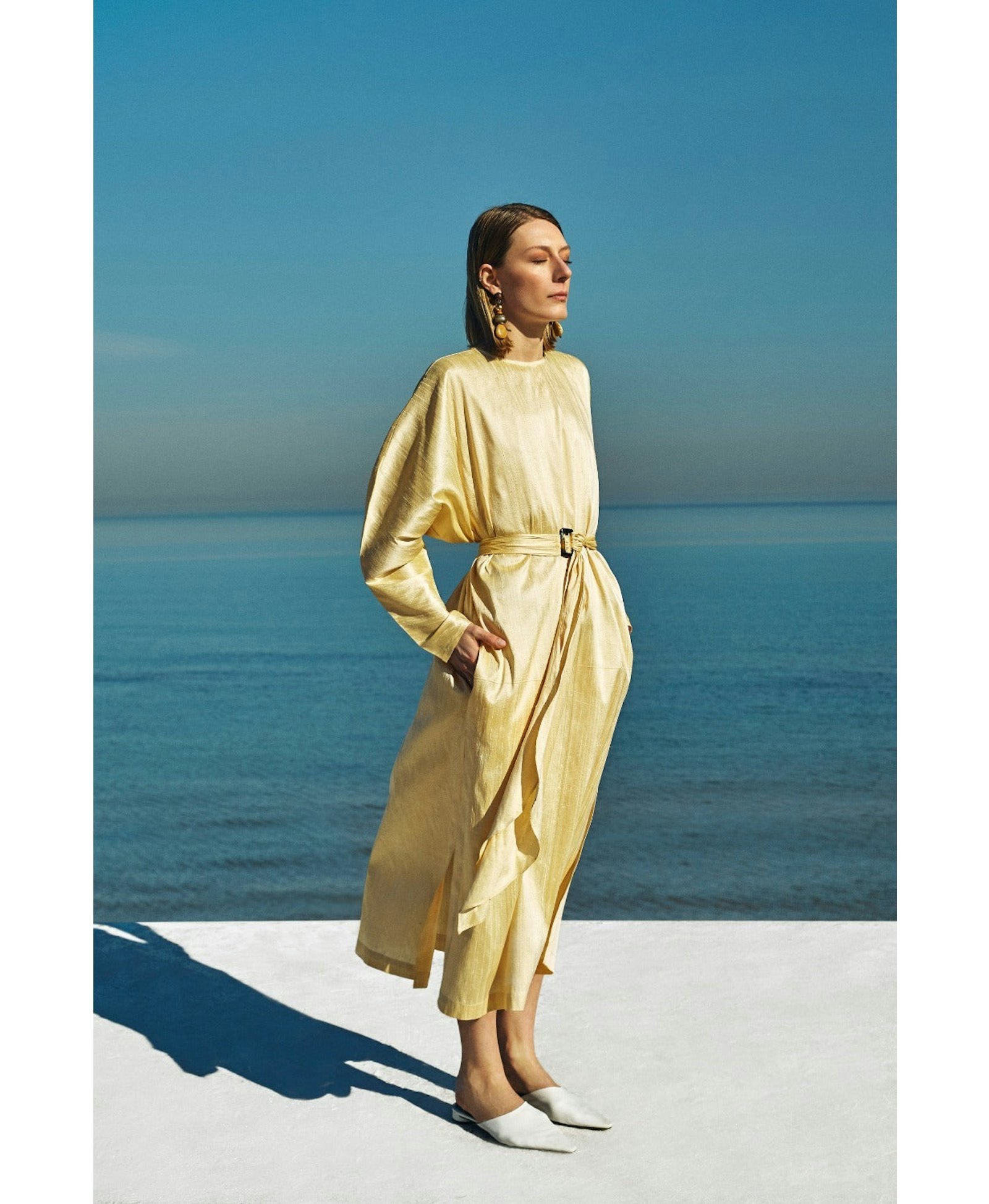 Nevada Silk Kaftan Dress made by Nazli Ceren