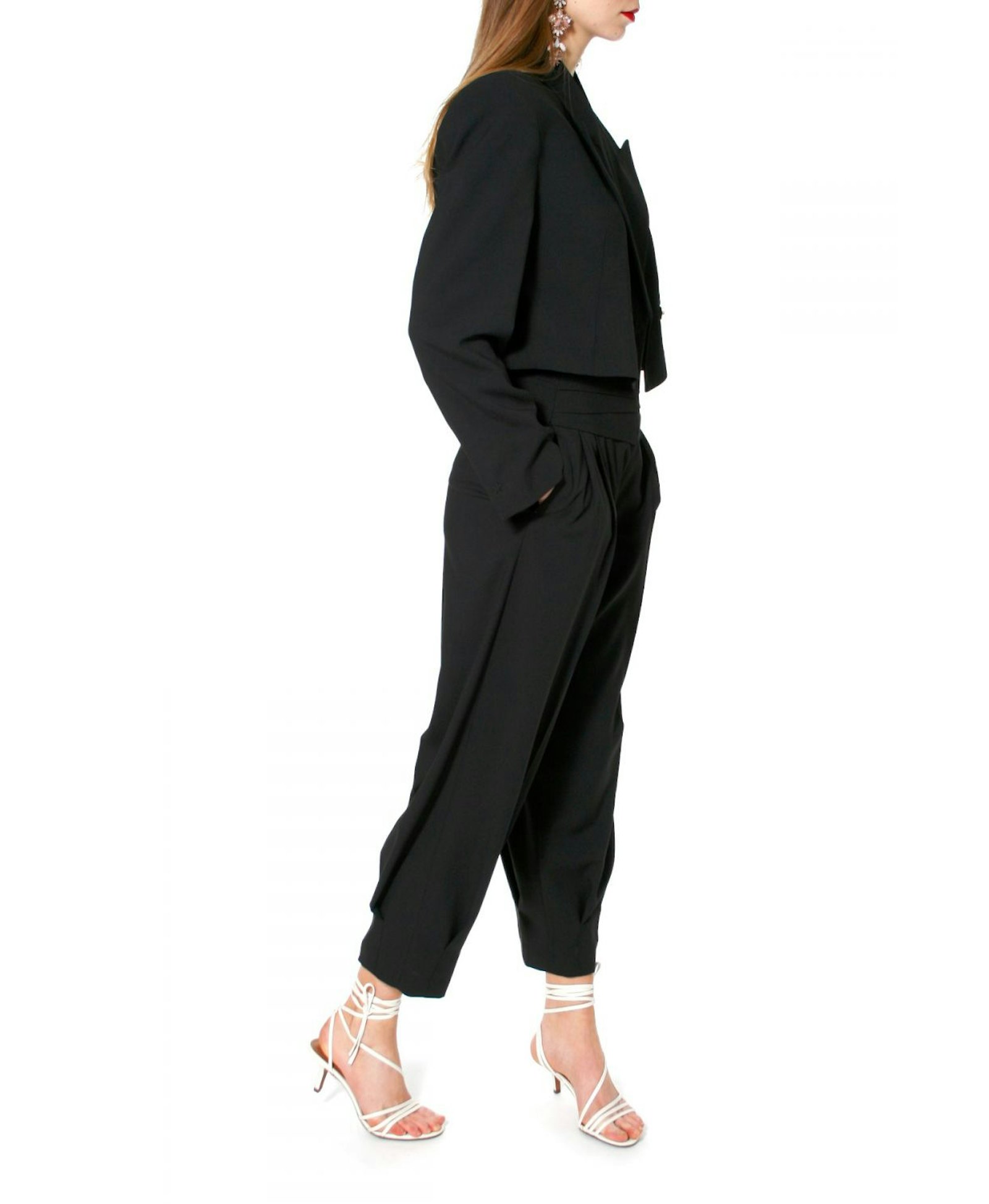 Trousers Bianca Neutral Black made by HALEWSKI
