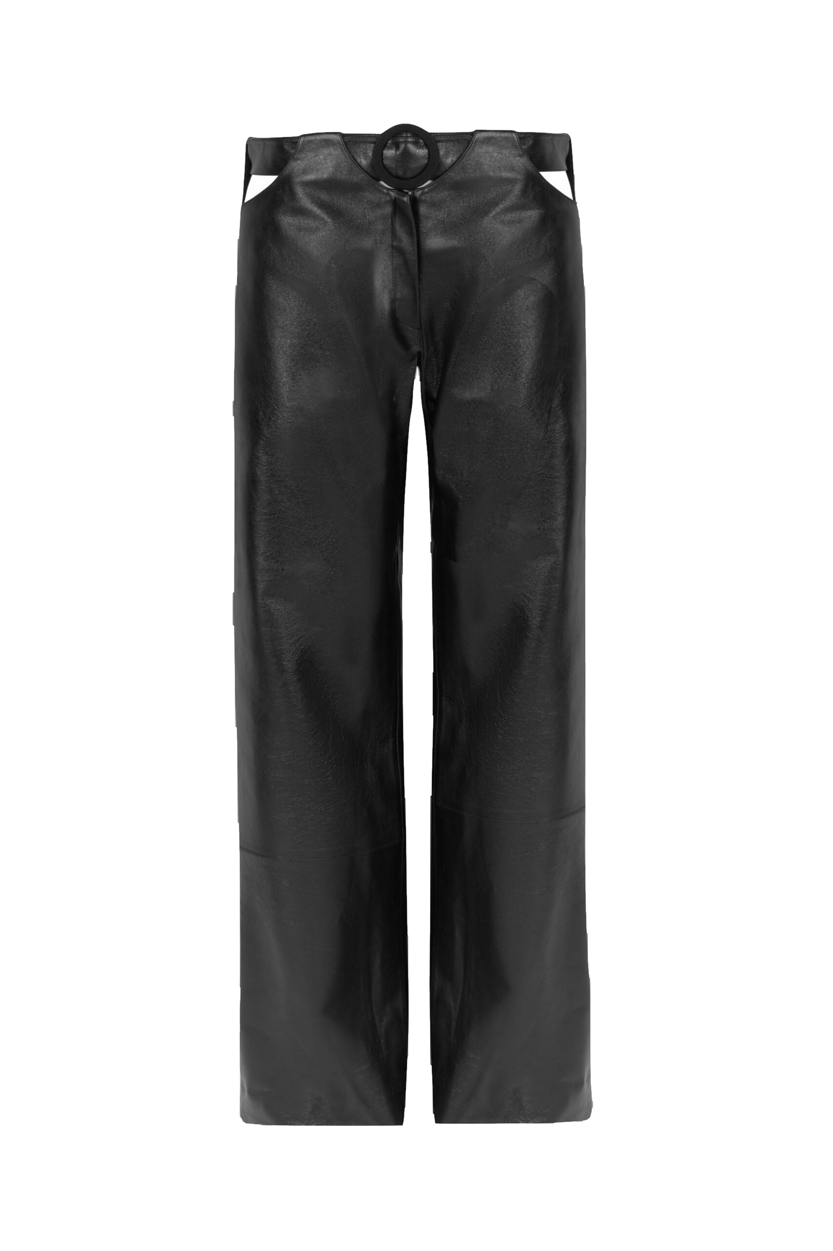 F.ilkk Black Leather Pants